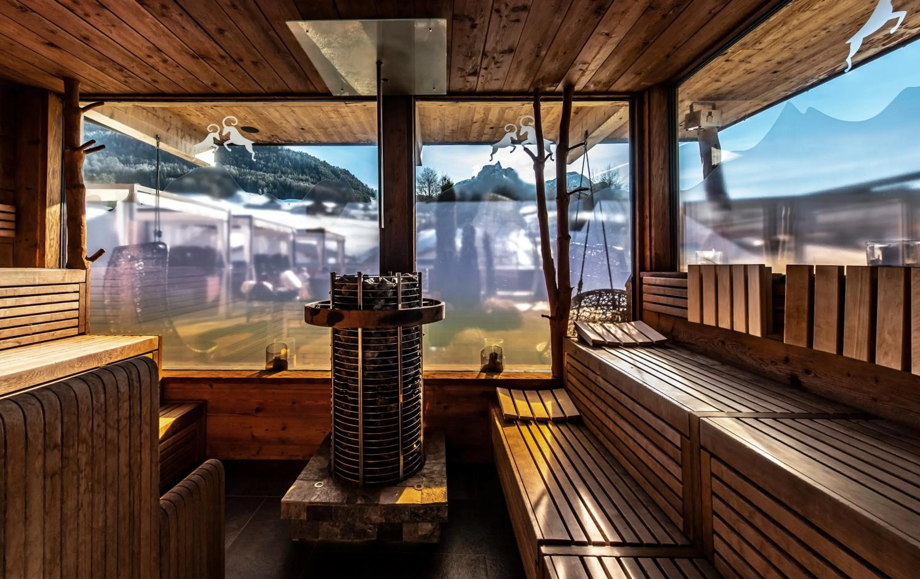 Sauna in ABINEA Dolomiti Romantic SPA