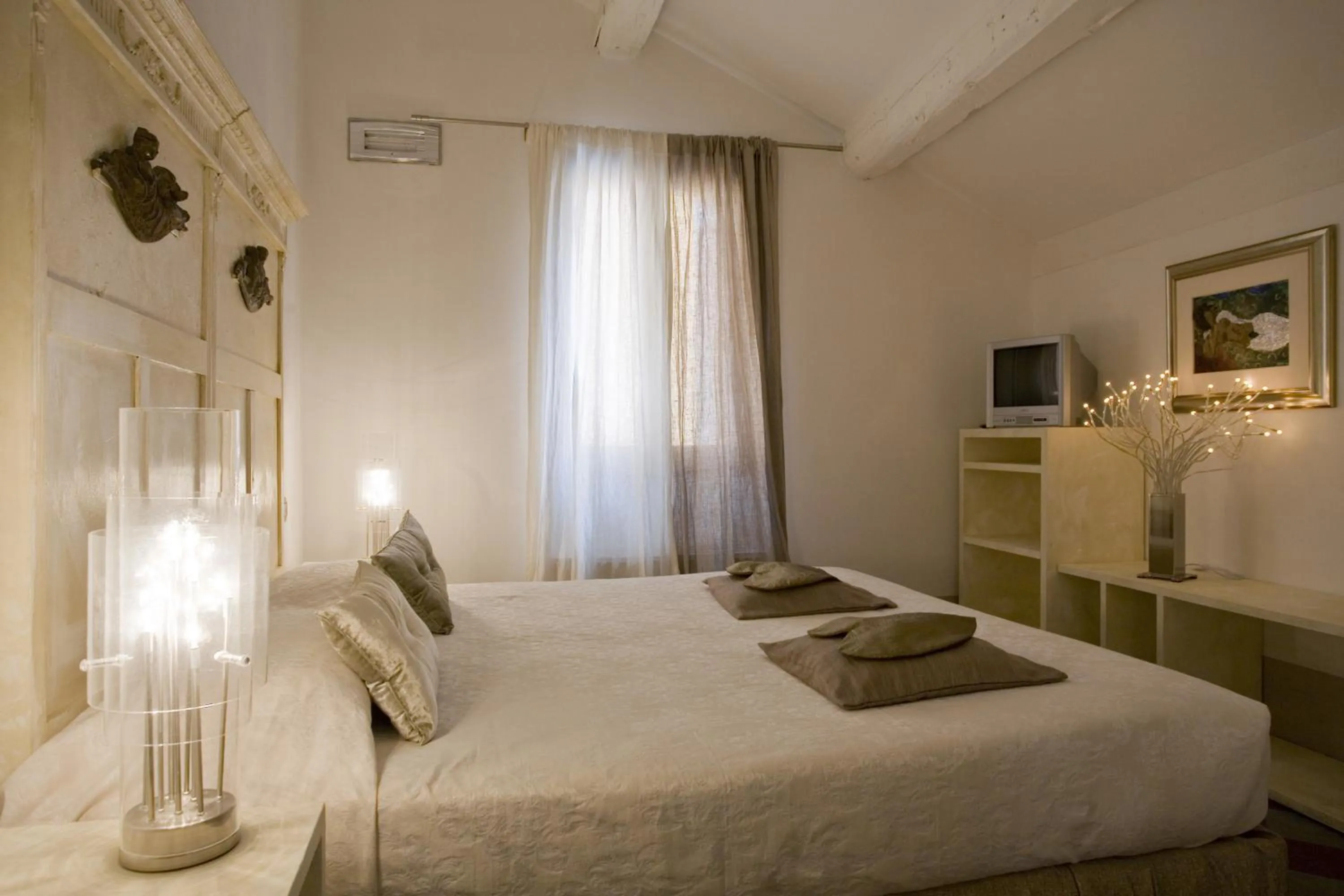 Bedroom, Bed in Art Hotel Al Fagiano
