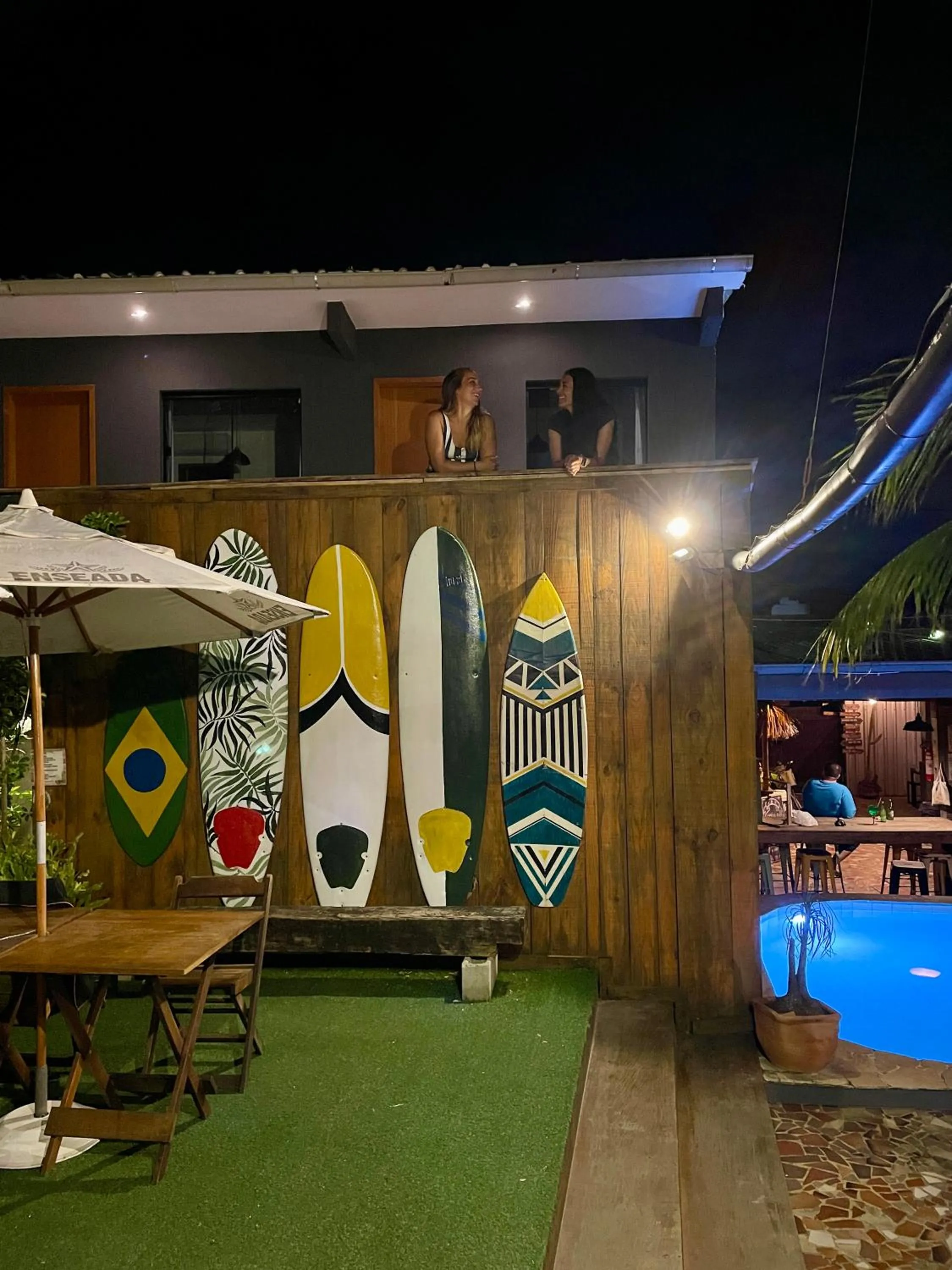 Patio in A Coroa Hostel & Pousada