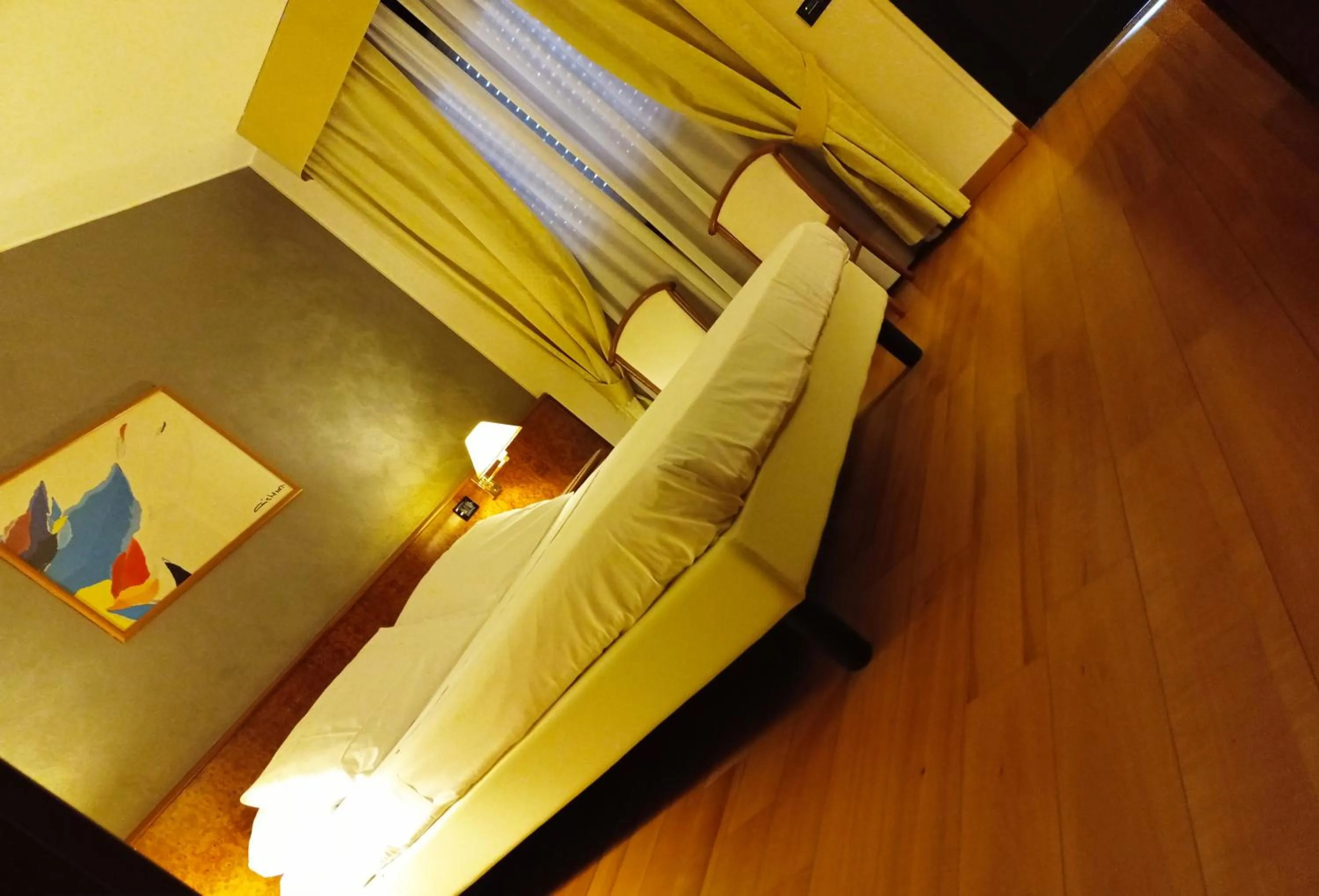 Bed in Hotel Motel Europa