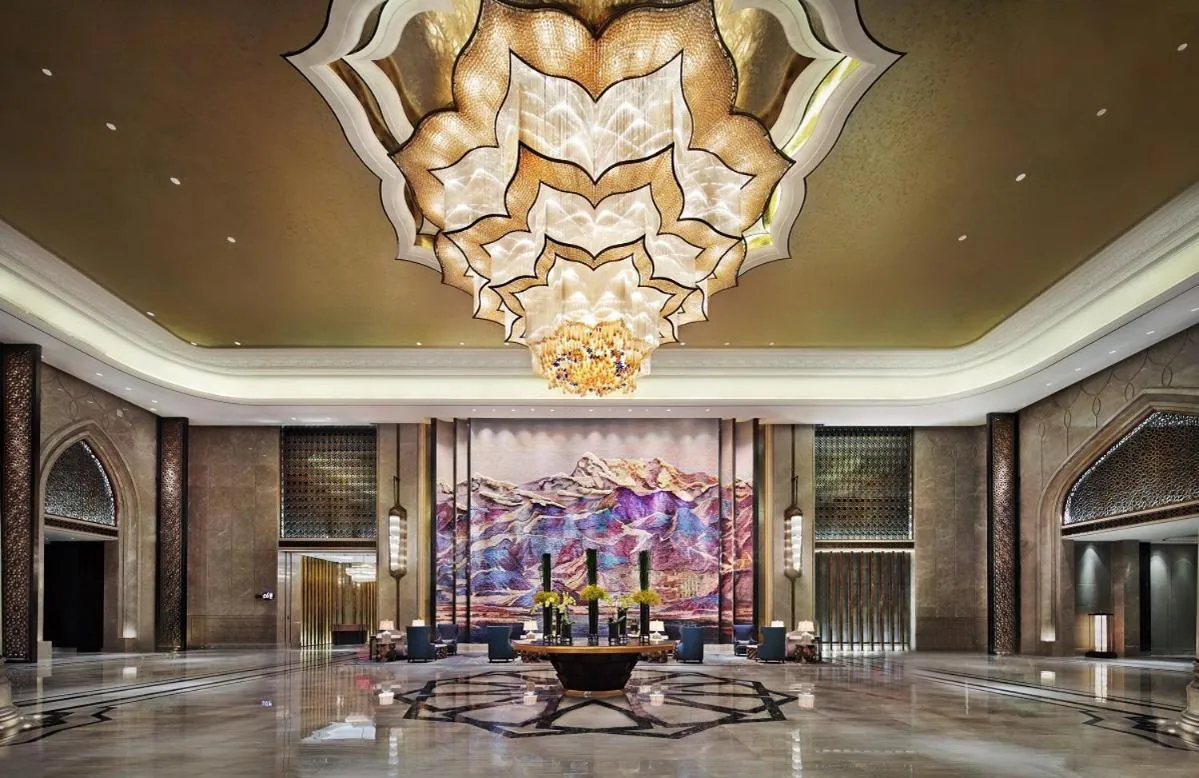 Lobby or reception in Wanda Vista Hotel Urumqi