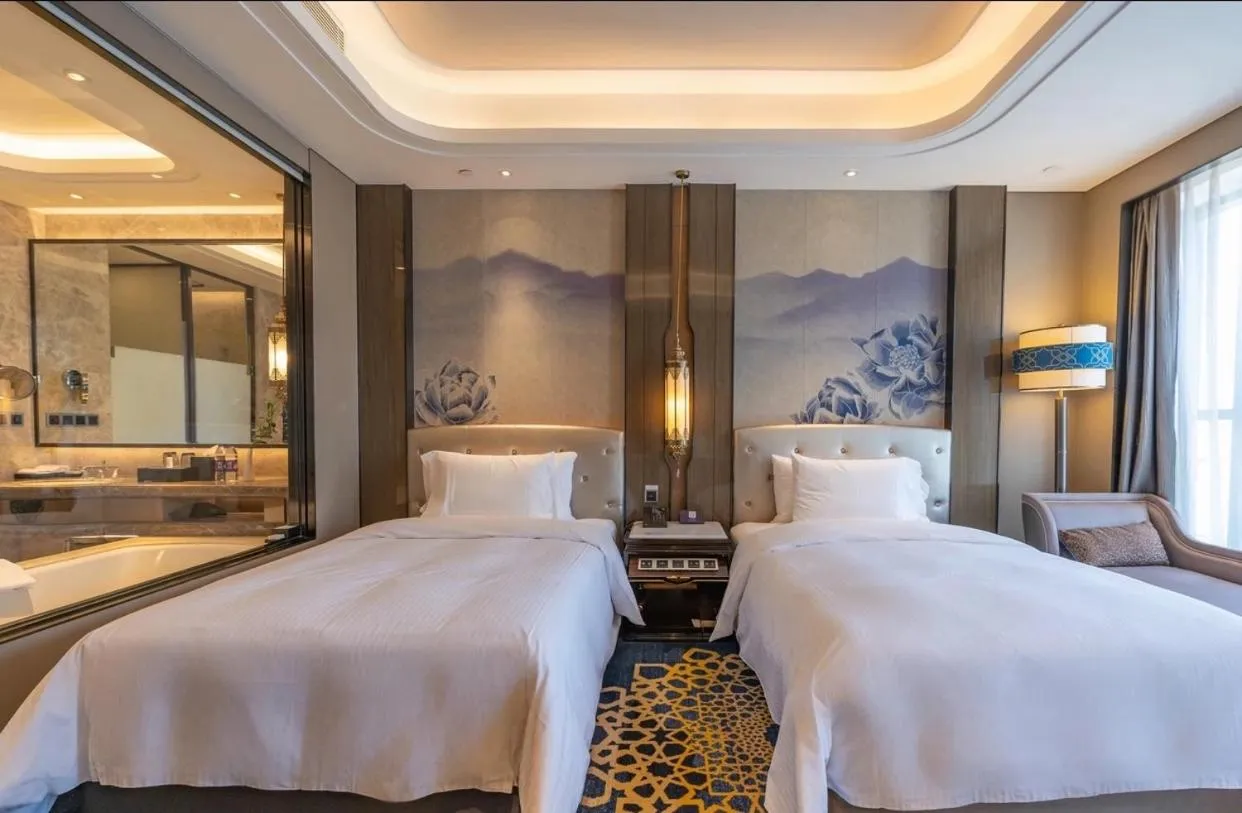 Bed in Wanda Vista Hotel Urumqi