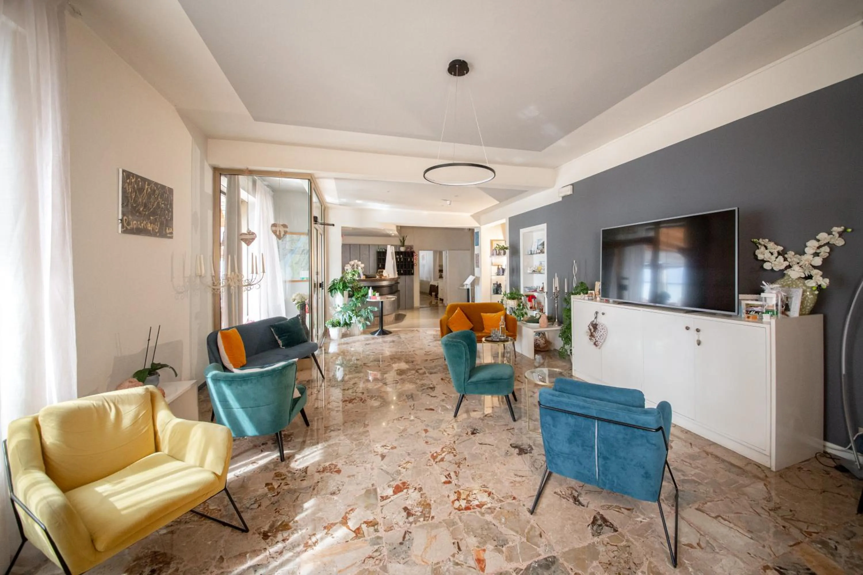 Lobby or reception in Hotel Menapace