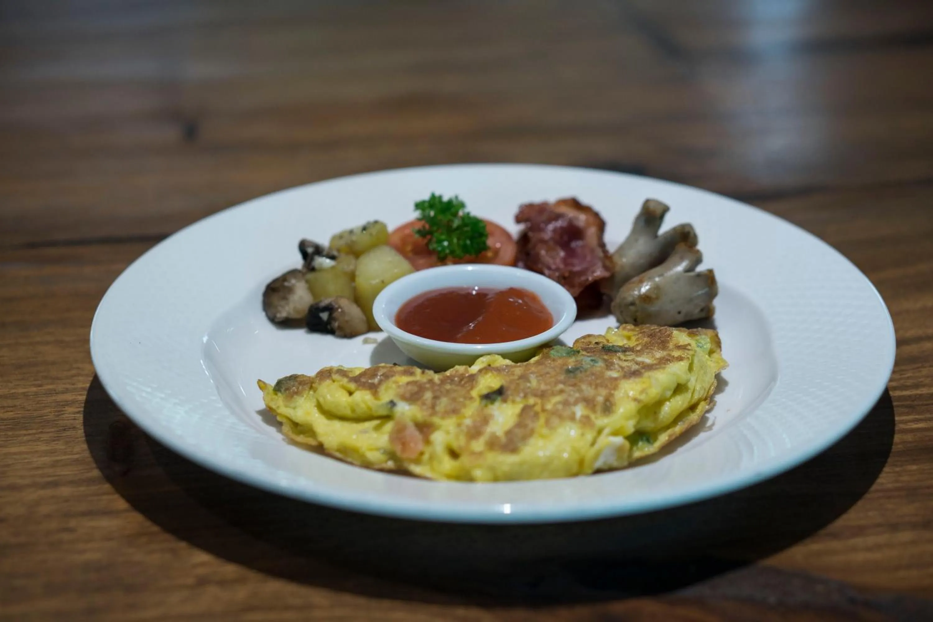 American breakfast in Tetirah Boutique Hotel