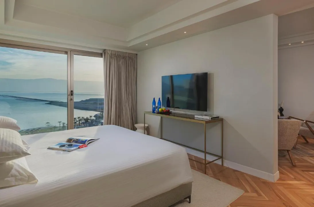 Bedroom, Bed in Enjoy Dead Sea Hotel