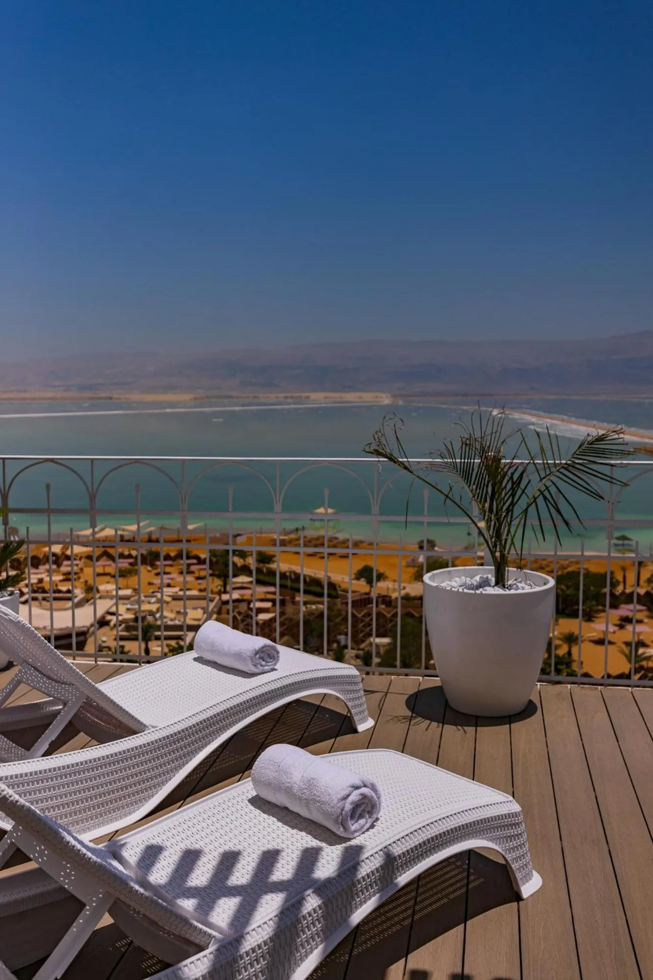 Patio in Enjoy Dead Sea Hotel