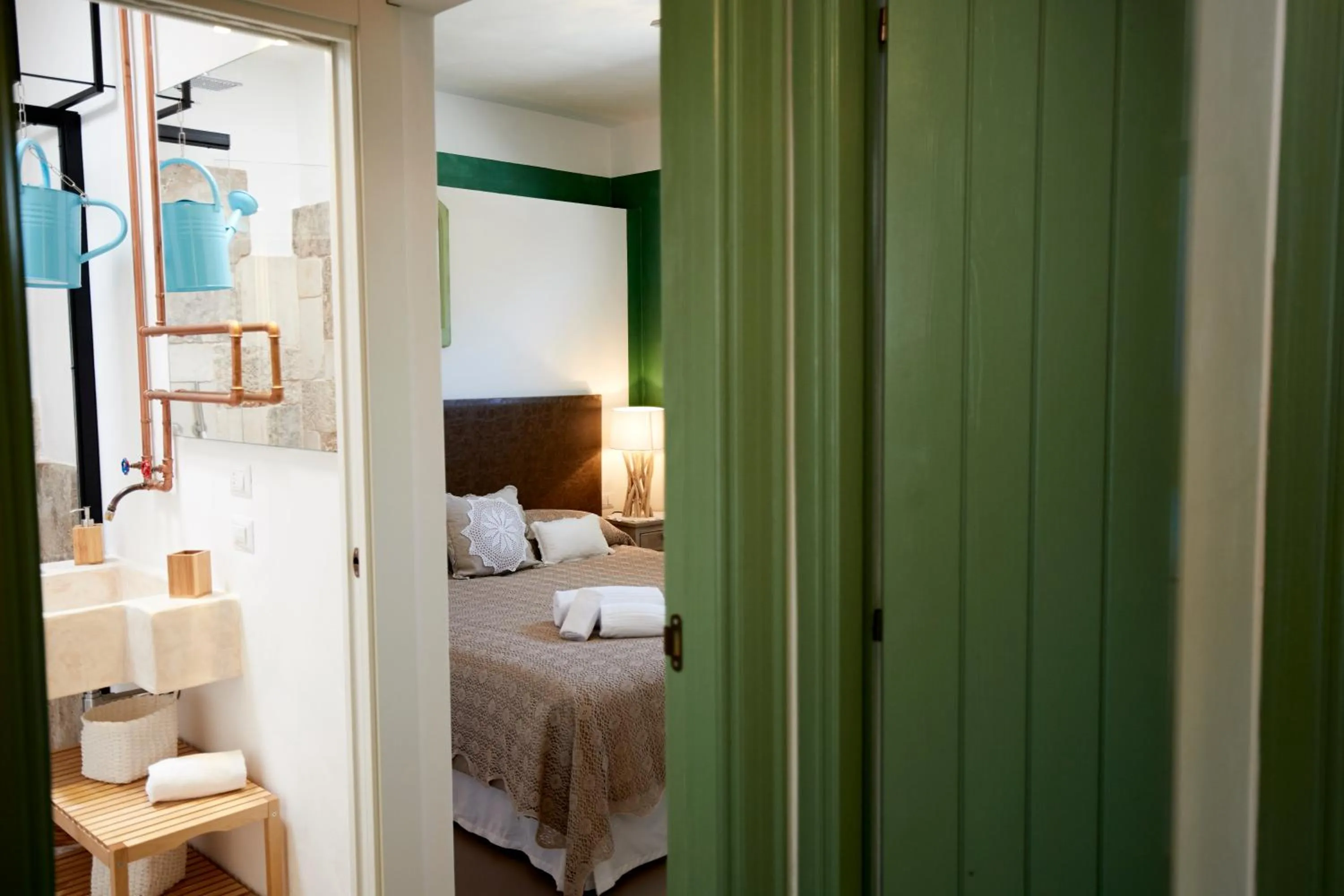 Bathroom, Bed in Echi di Puglia