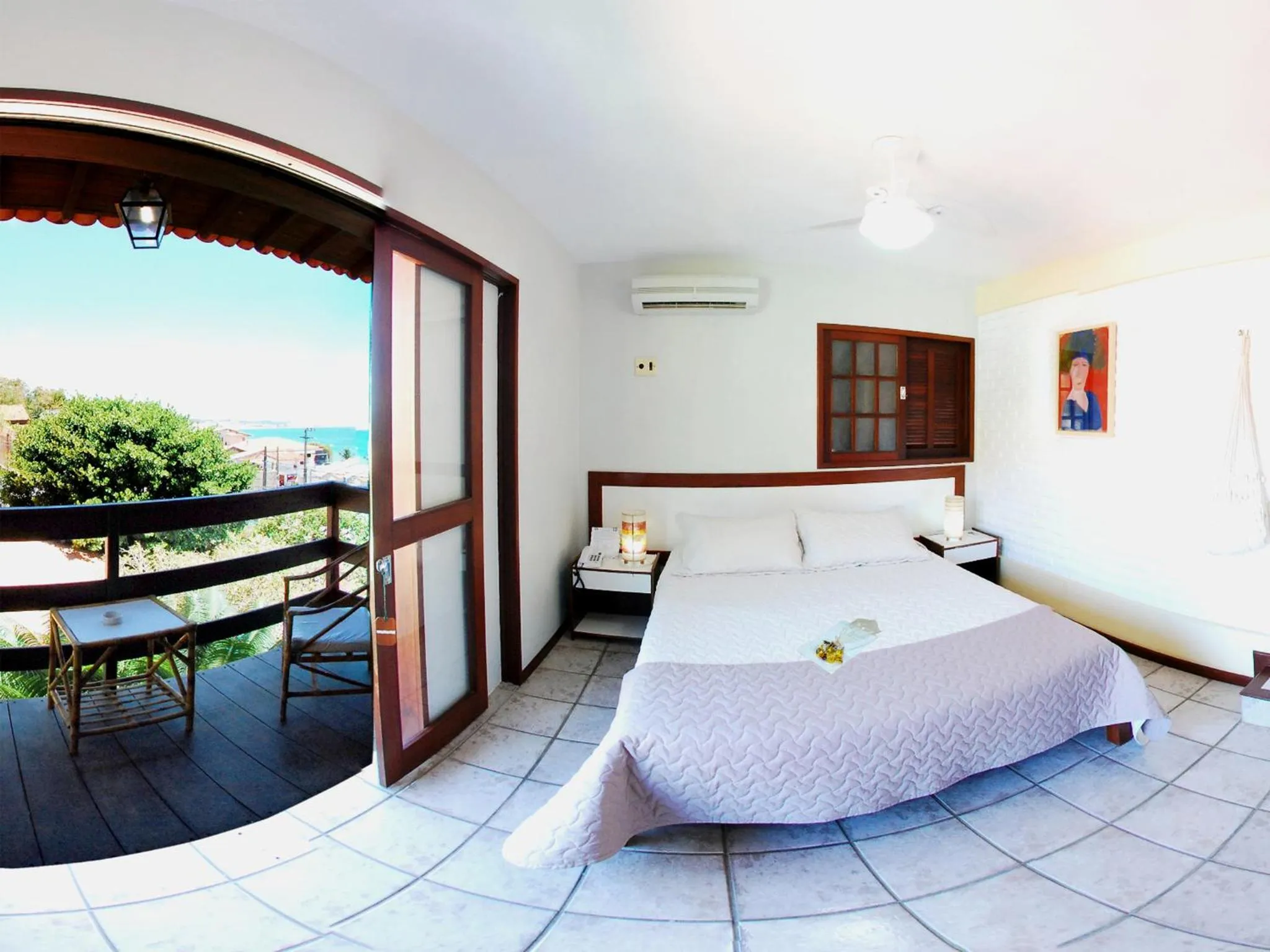 Bed in Pousada Castanheira