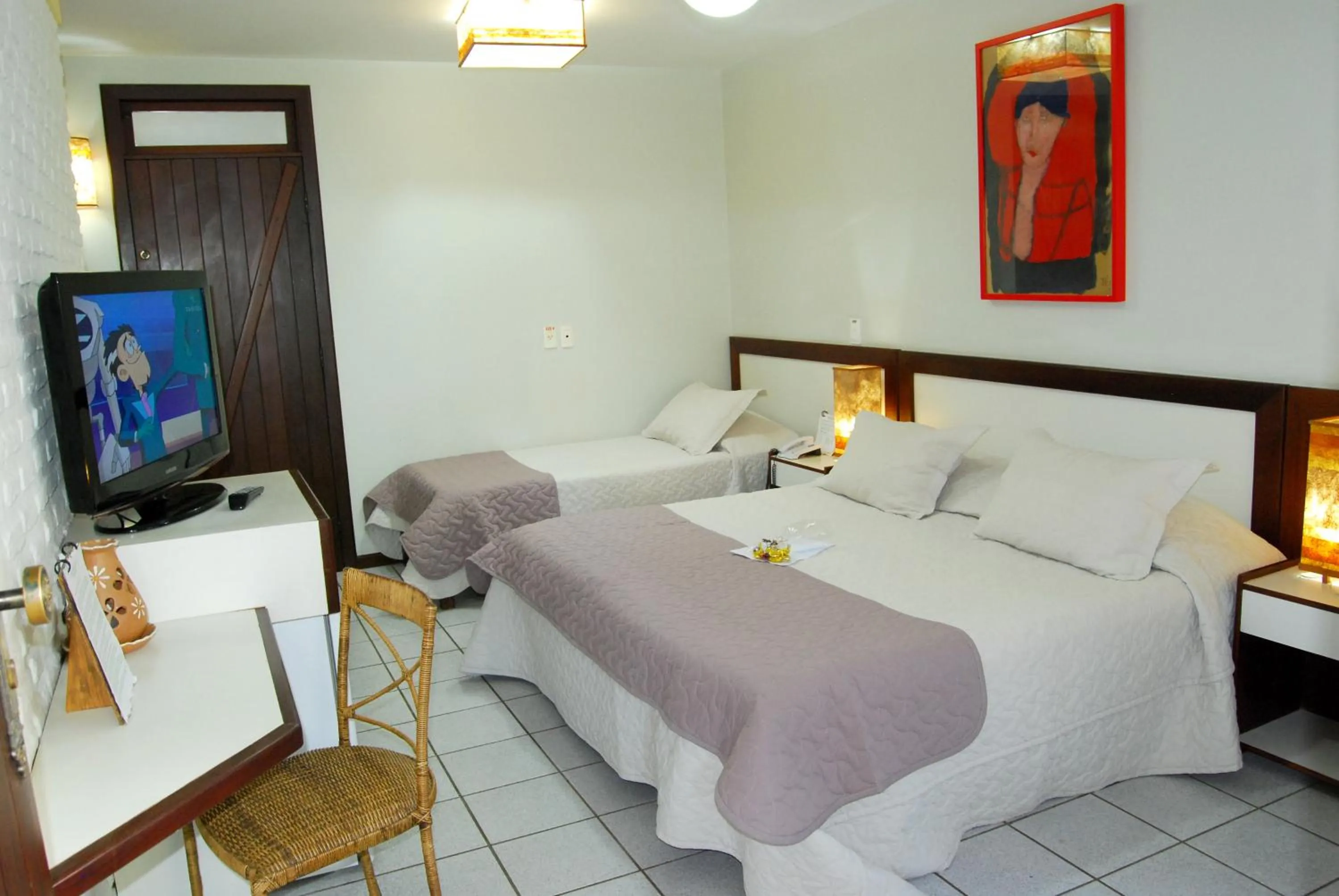 Bed in Pousada Castanheira