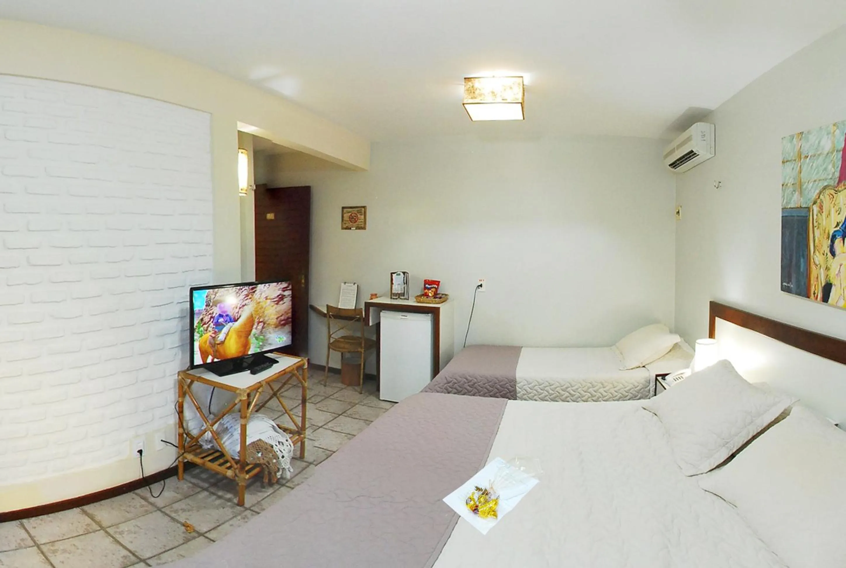 Bed in Pousada Castanheira