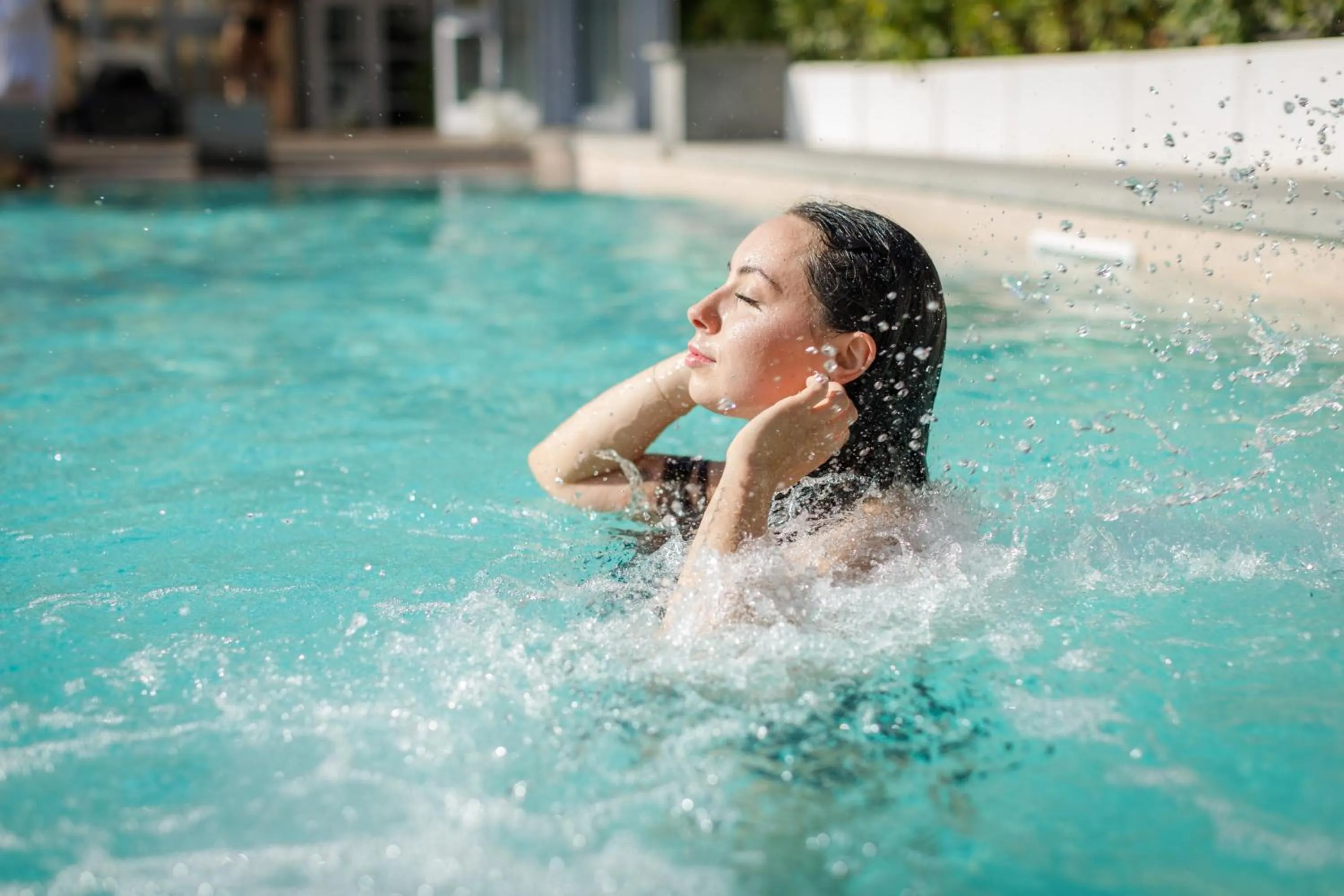 Swimming pool in Hotel Terme di Stigliano