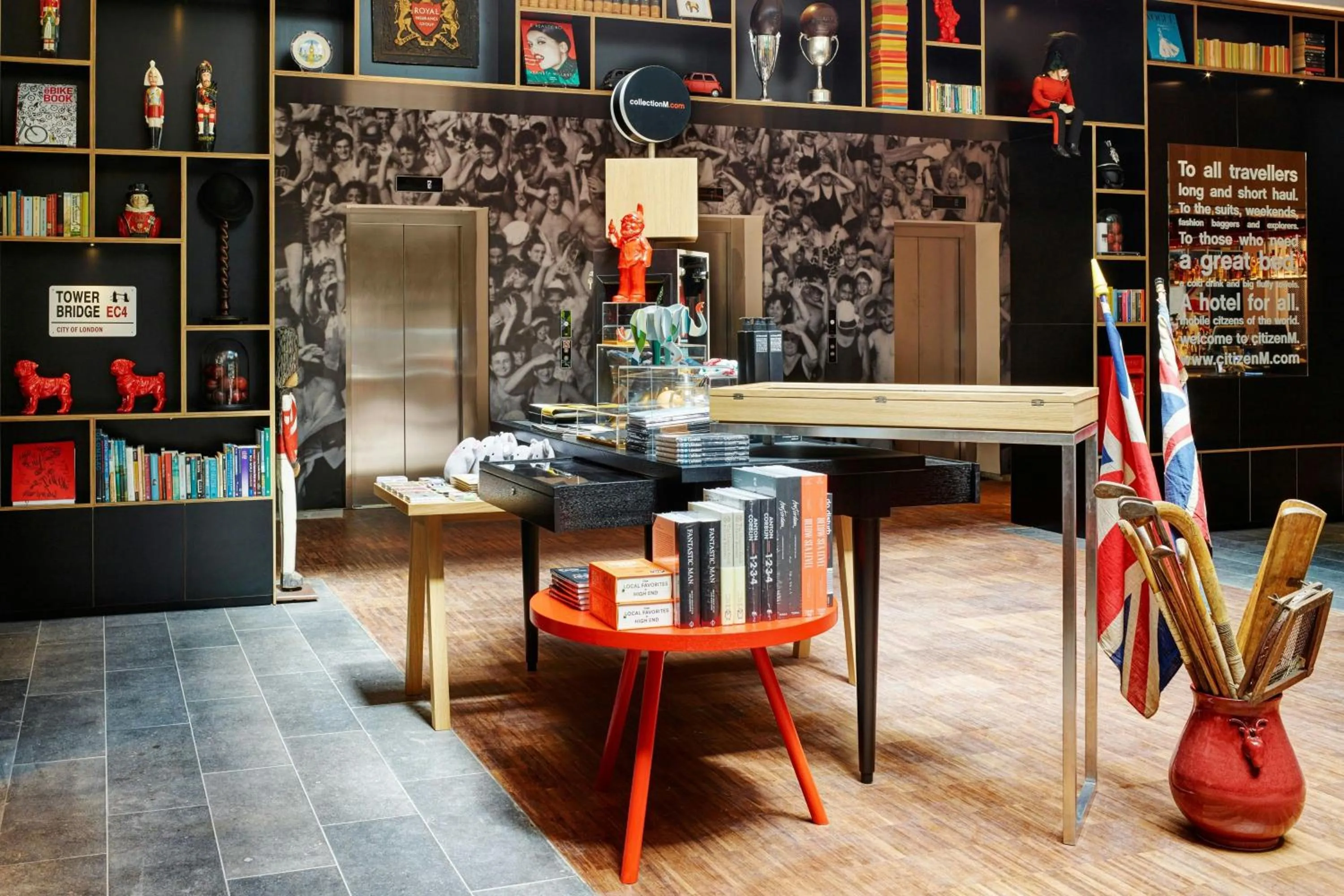 Lobby or reception in citizenM Tower of London