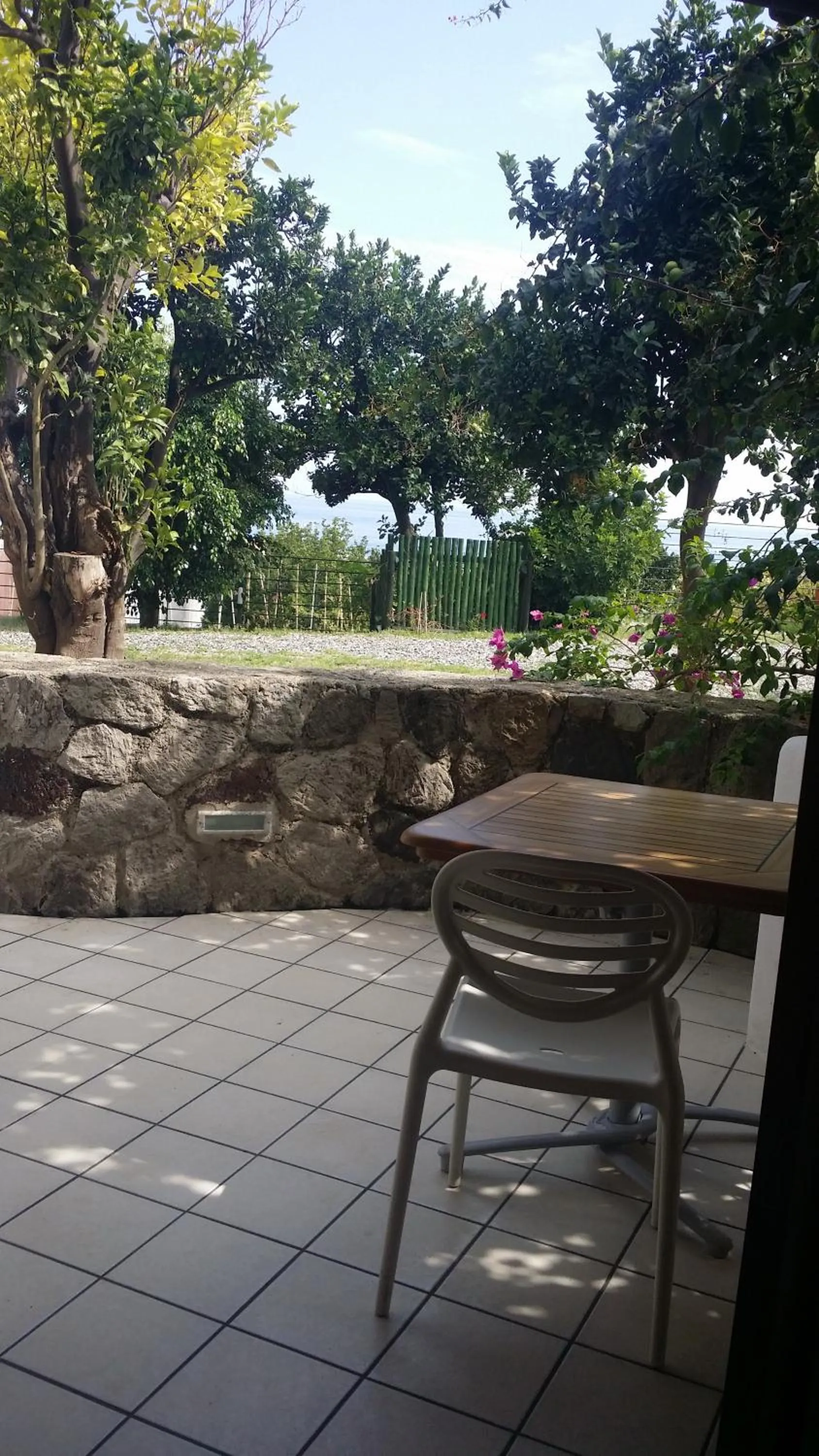 Garden view in La Zagara Hotel