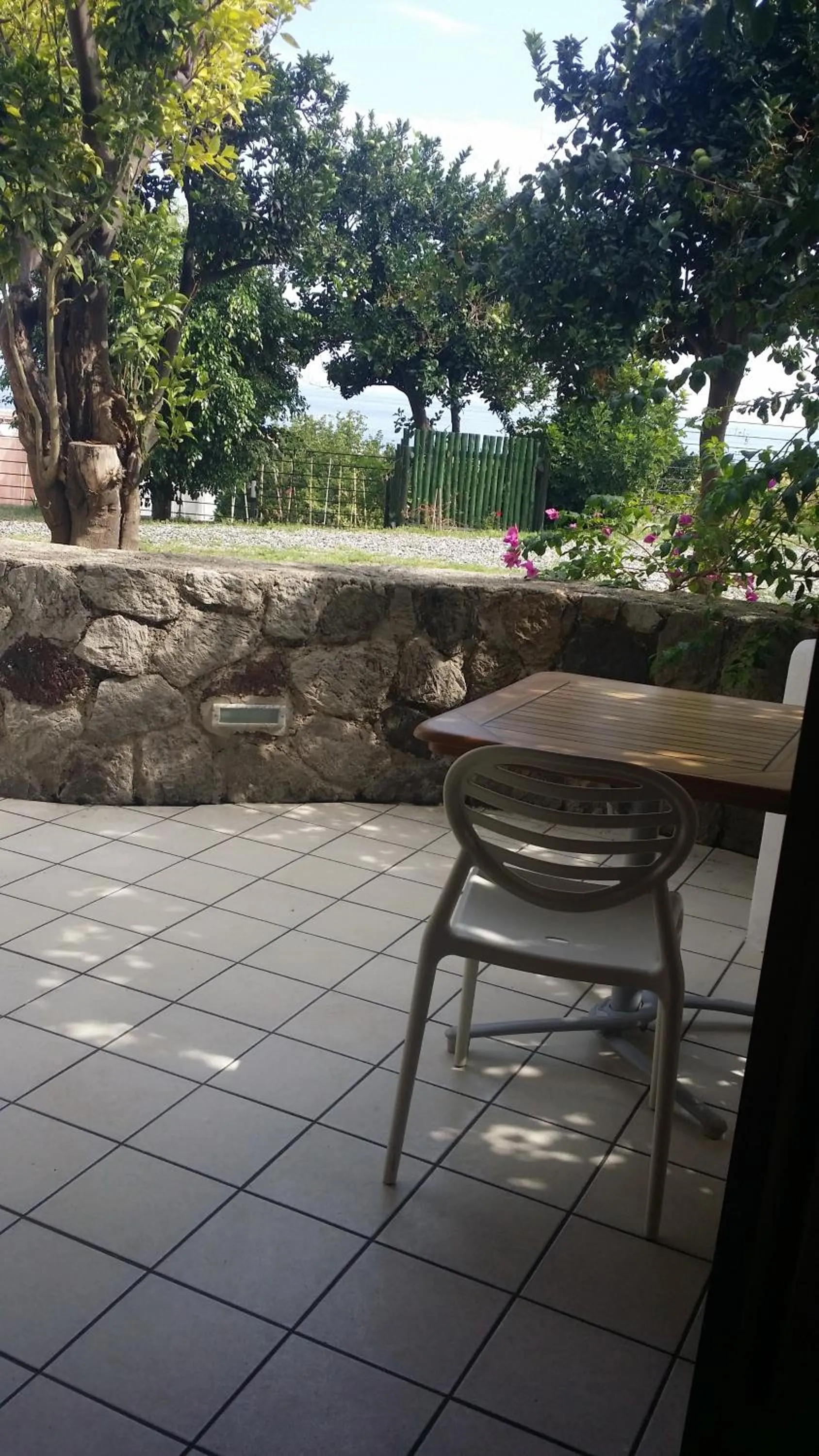 Garden view in La Zagara Hotel