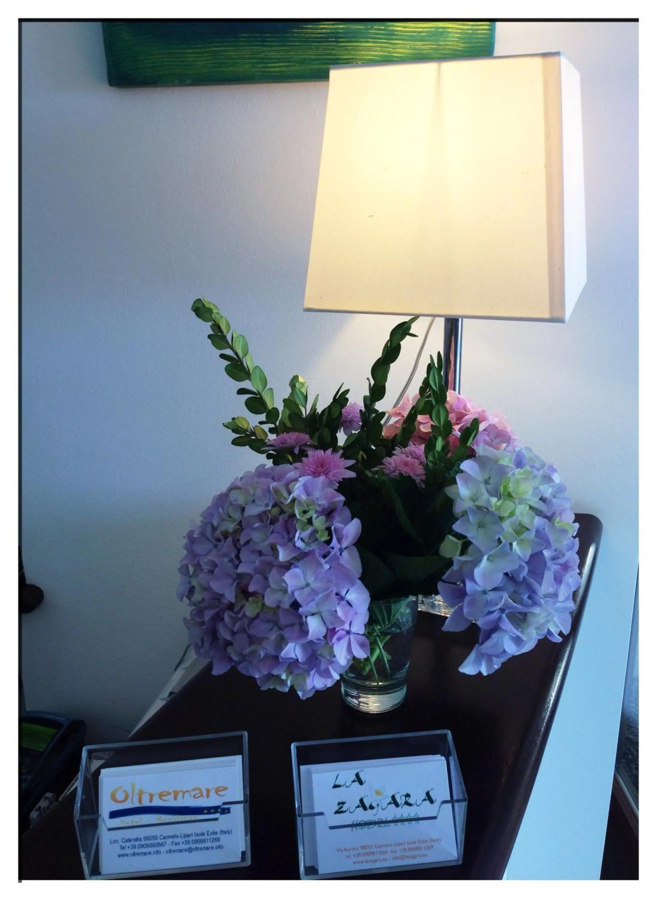 Lobby or reception in La Zagara Hotel