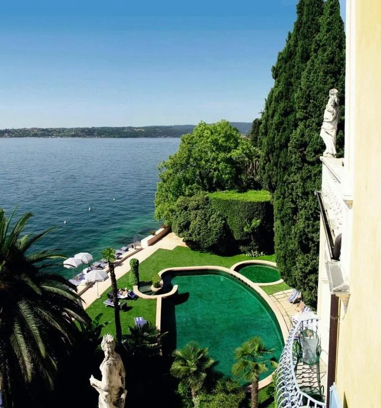 Pool view in Hotel Monte Baldo e Villa Acquarone
