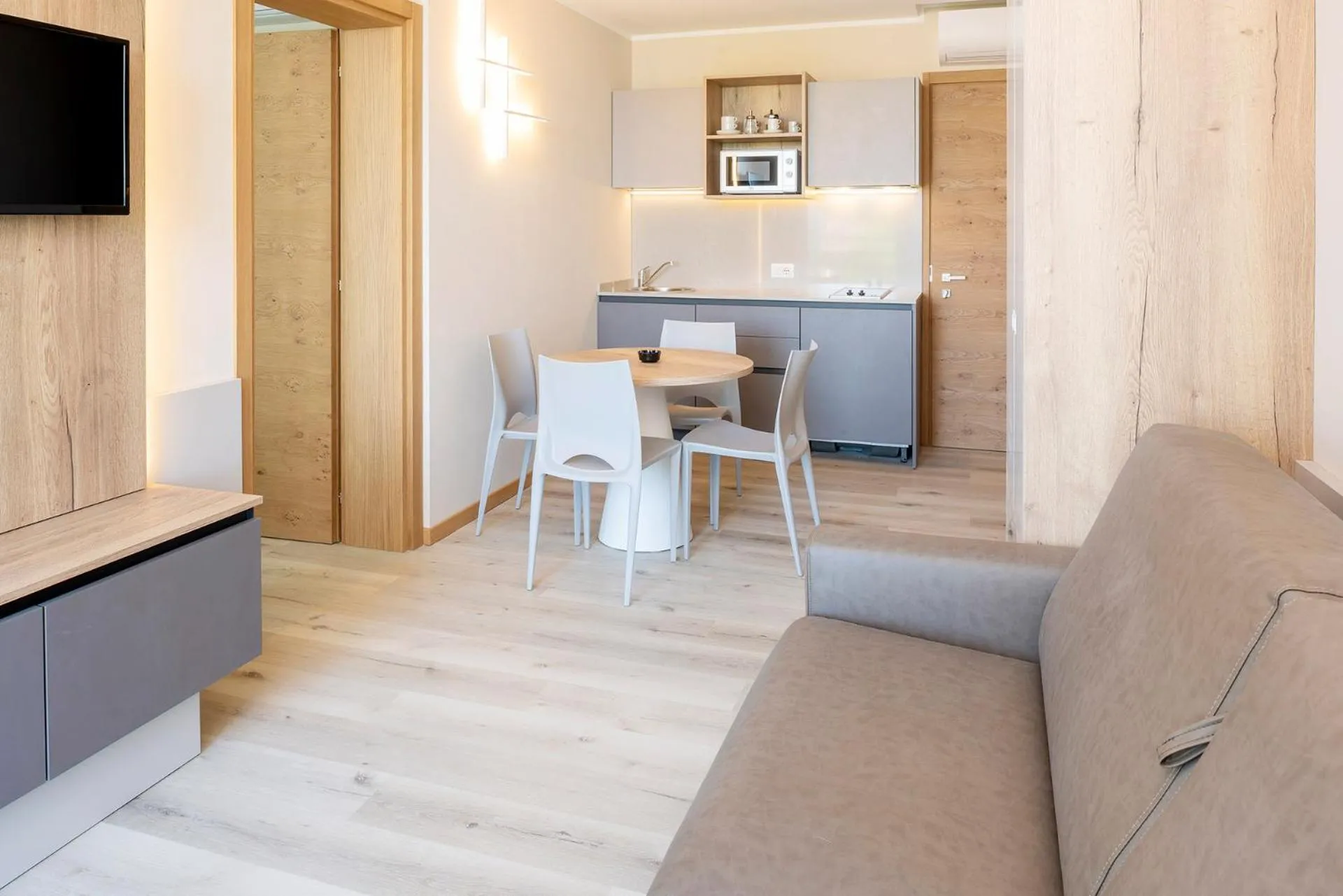 Kitchen or kitchenette in Residence Parco Del Garda