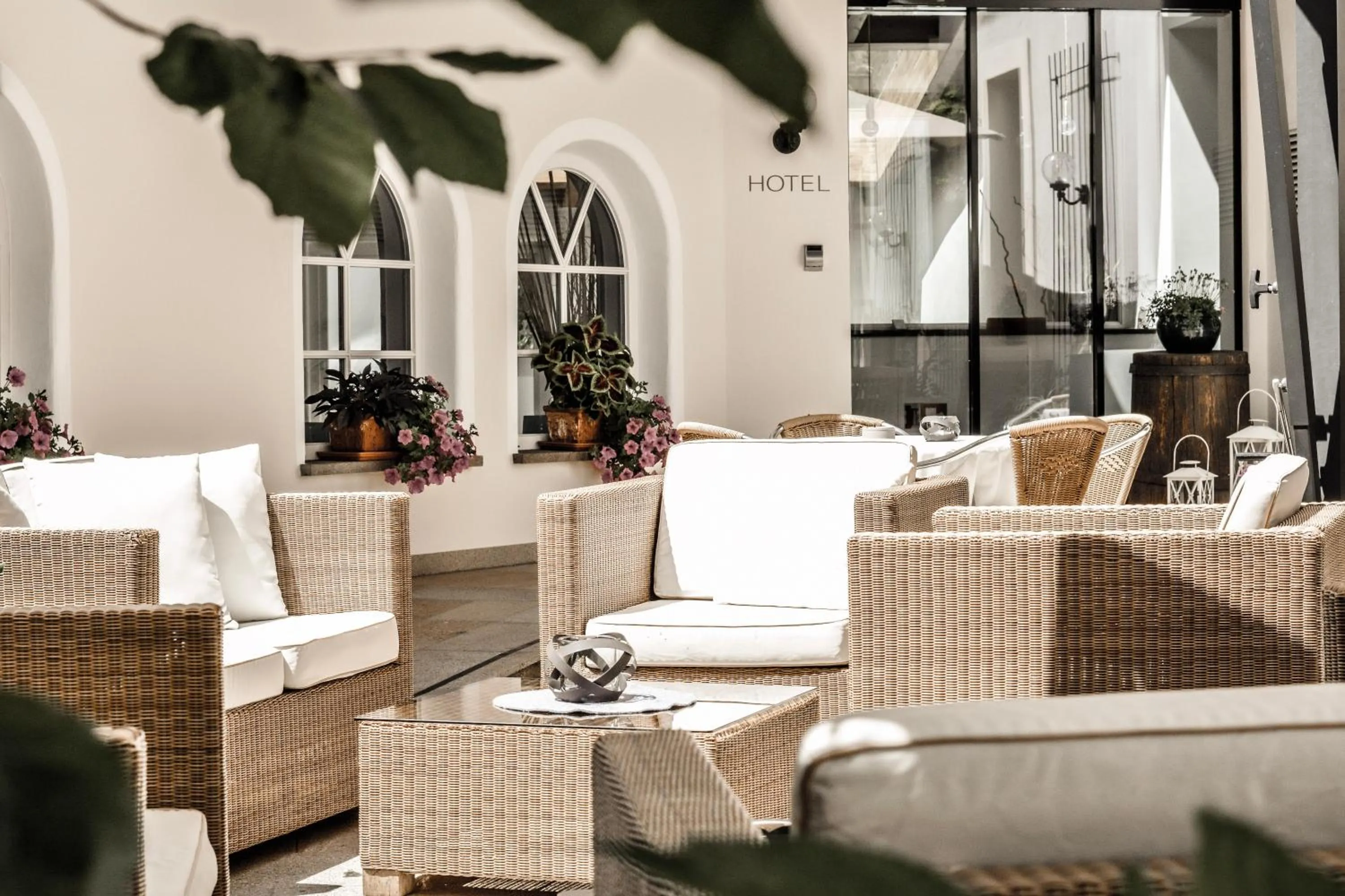 Patio in Hotel Luna Mondschein