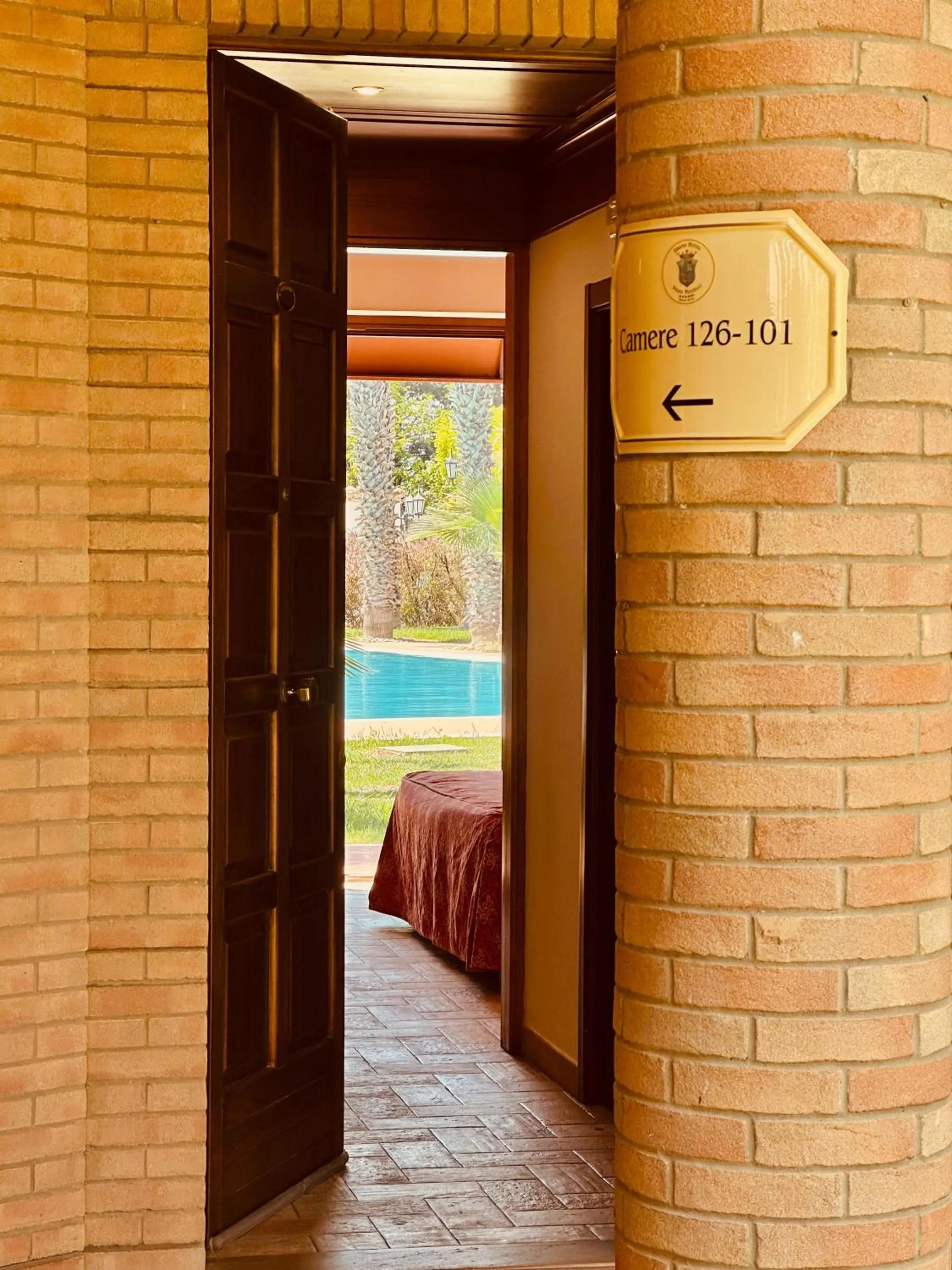 Pool view in Grand Hotel Vigna Nocelli