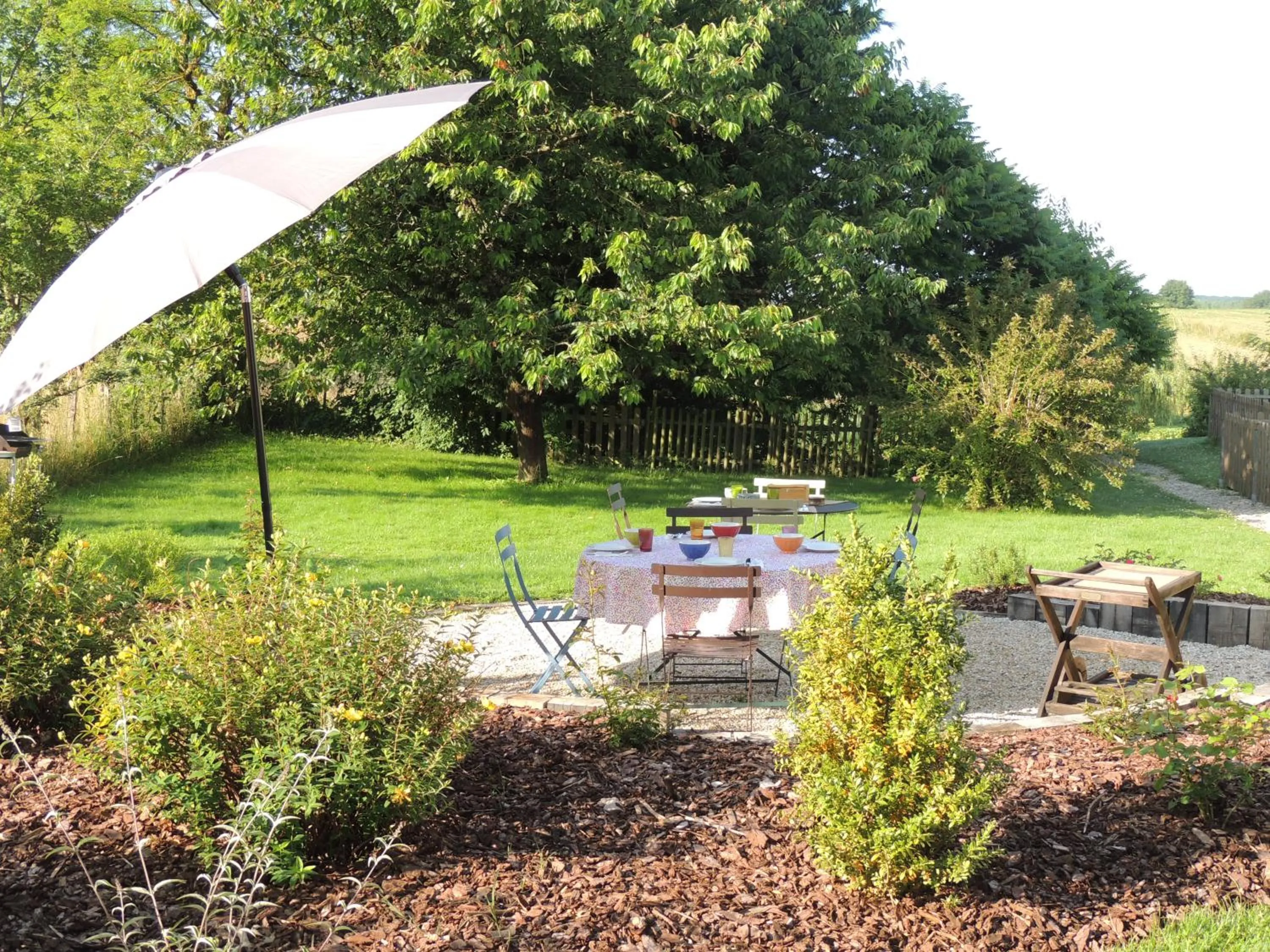 Garden in chambres d'hôtes le Boyer