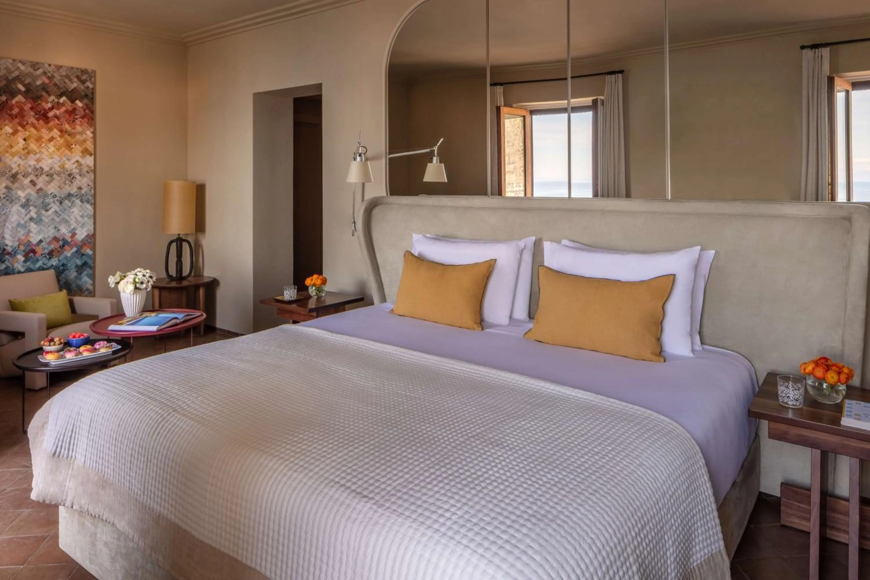 Bedroom, Bed in Anantara Convento di Amalfi Grand Hotel