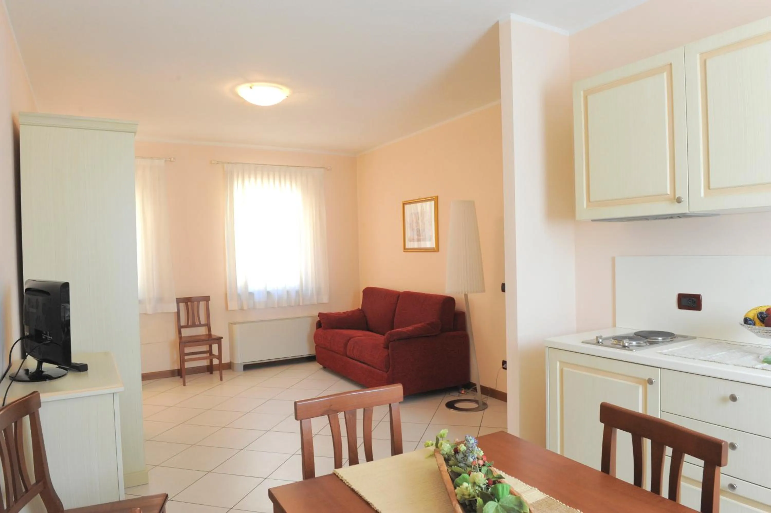 Kitchen or kitchenette in Hotel Plazza