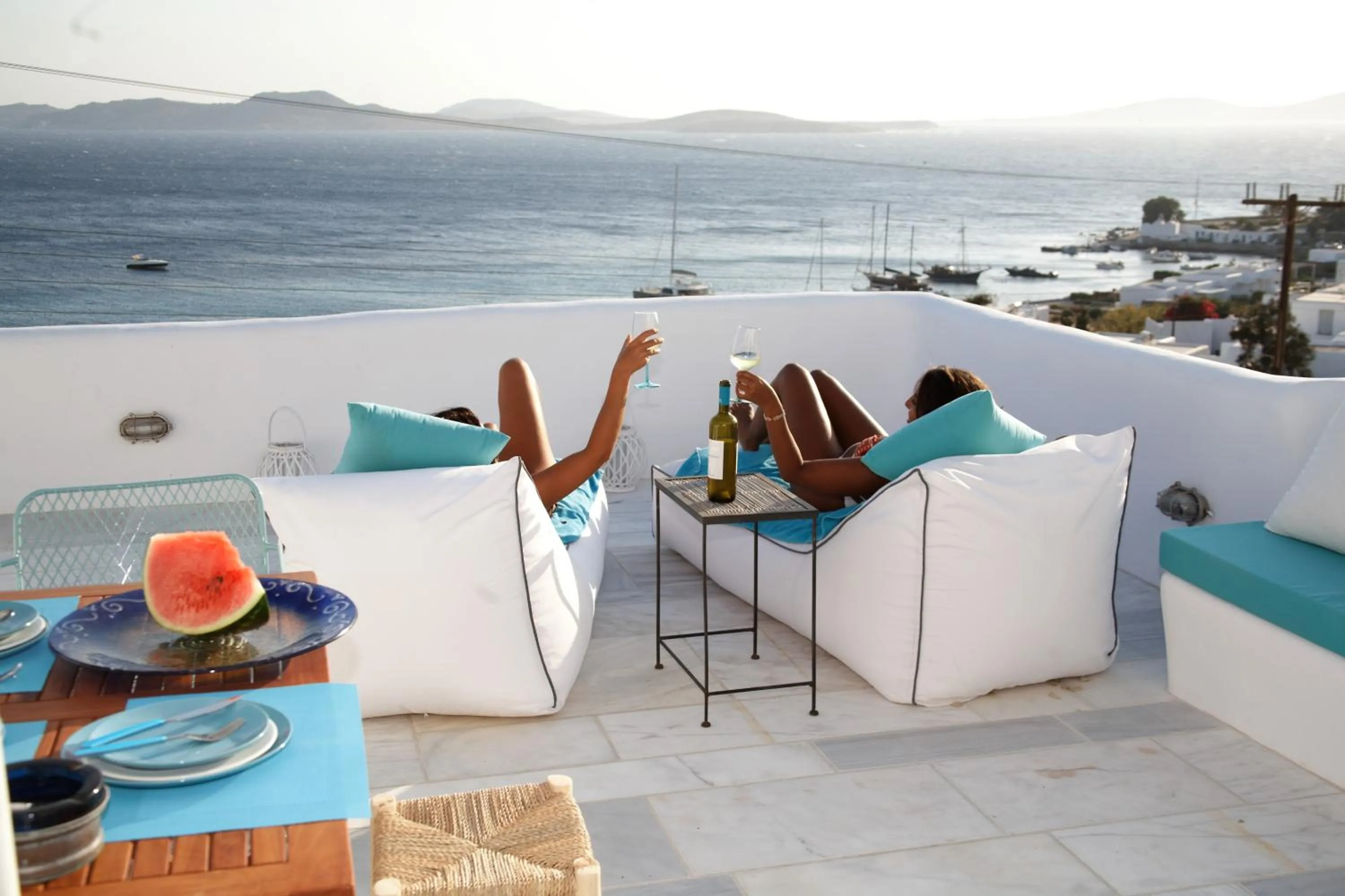 Balcony/Terrace in Mykonos Moussa