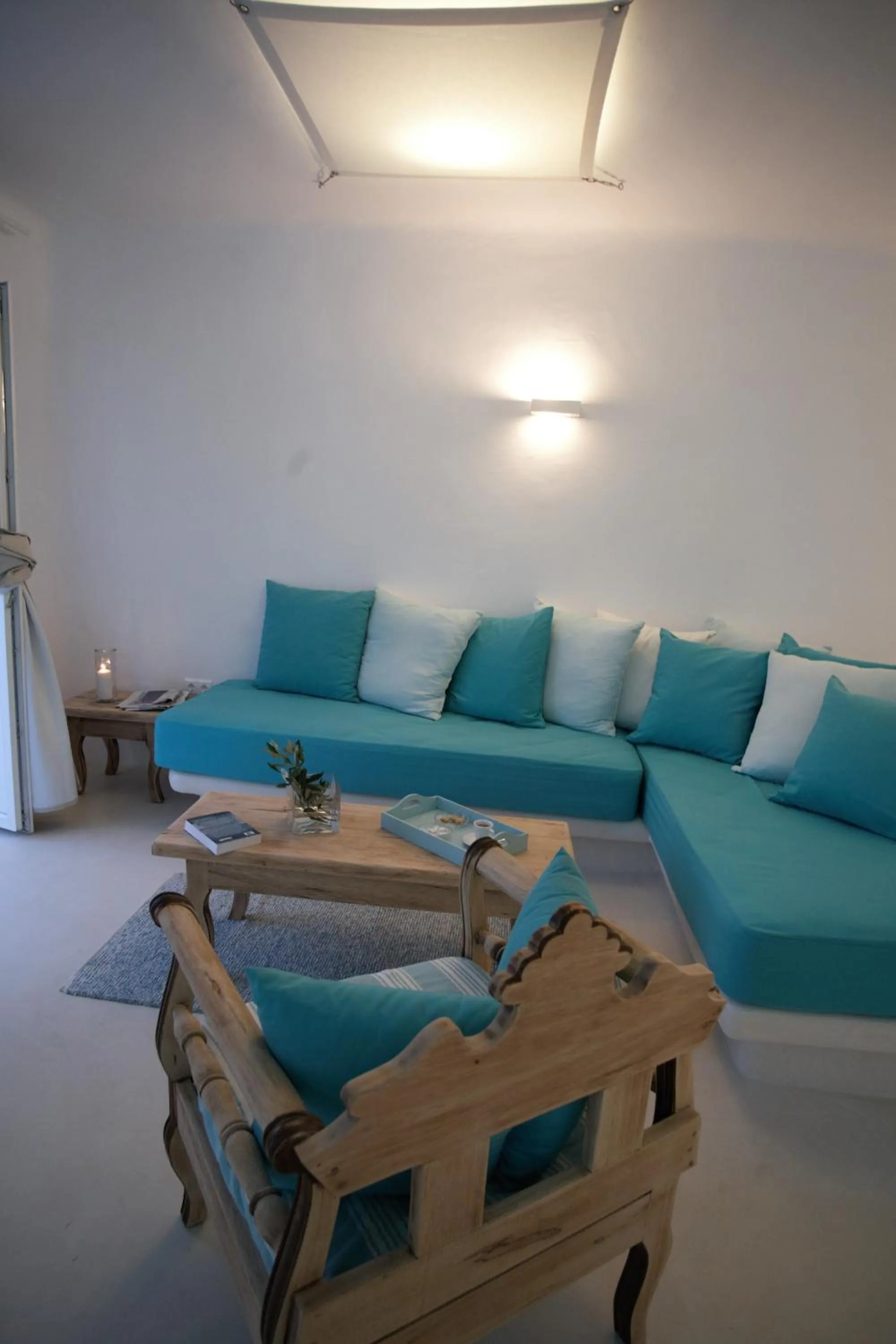 Living room in Mykonos Moussa