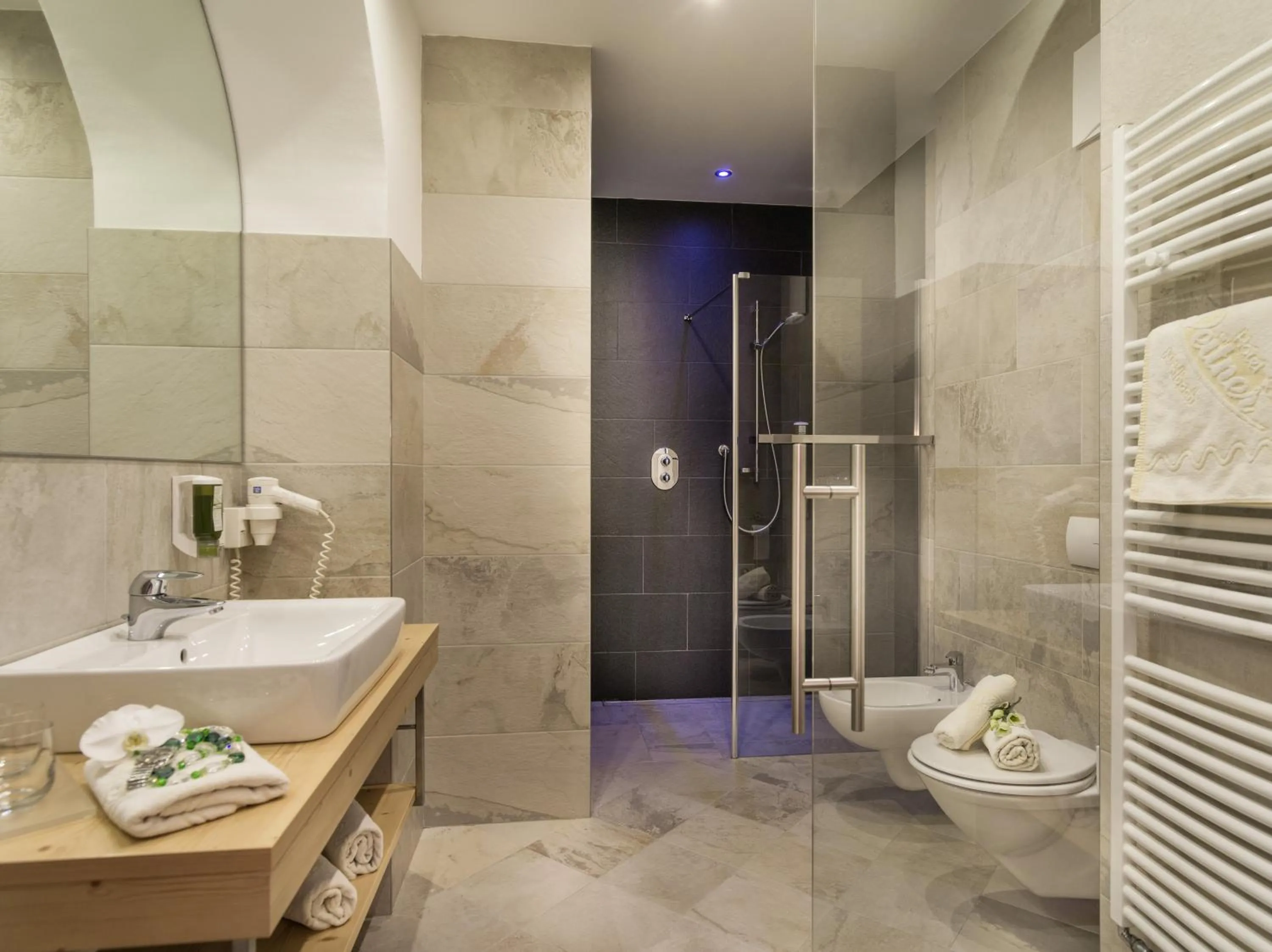 Shower in Hotel Leitner