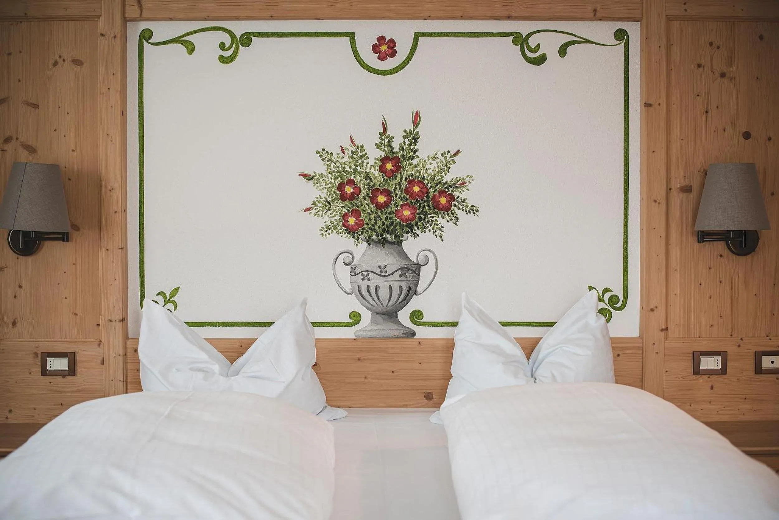 Bed in Hotel Cristallo