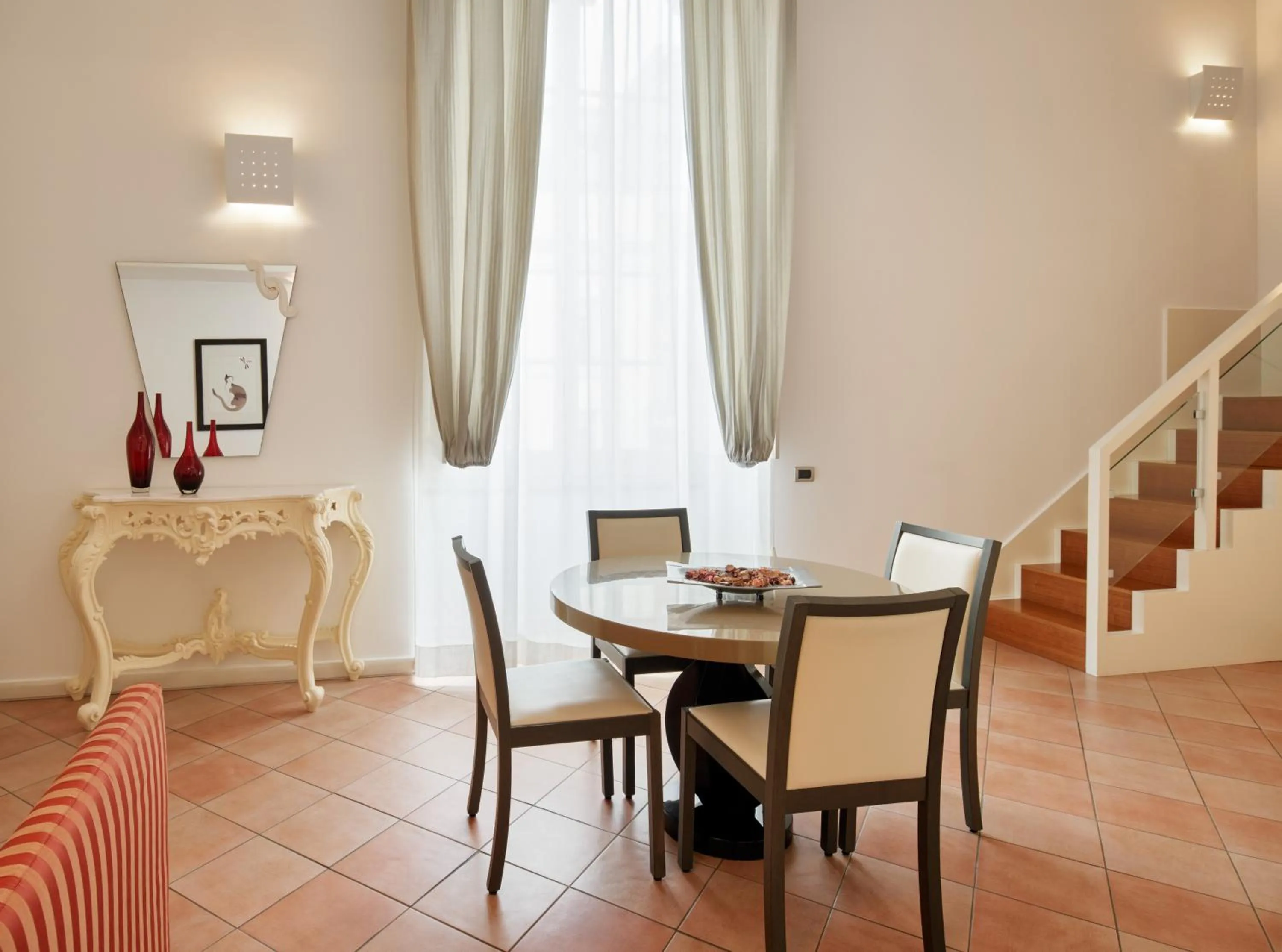 Seating area in Palazzo Caracciolo Naples