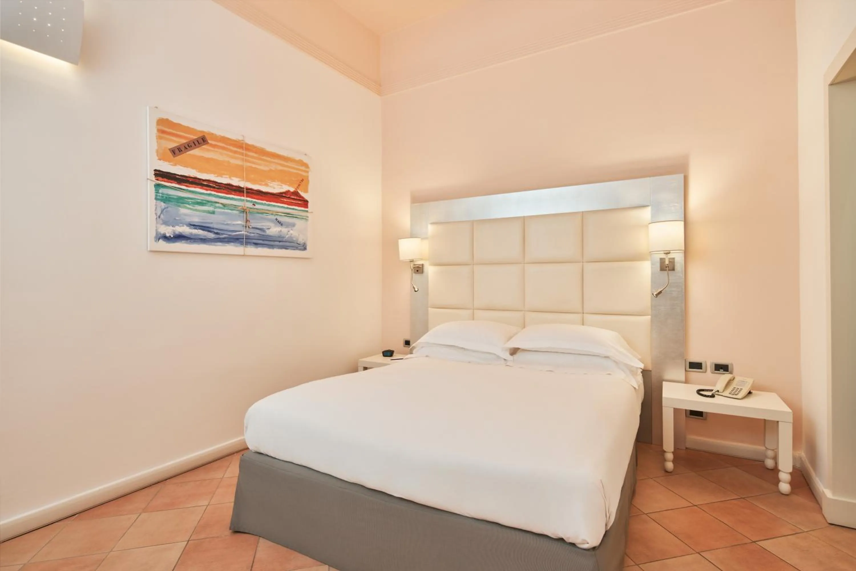 Bedroom, Bed in Palazzo Caracciolo Naples