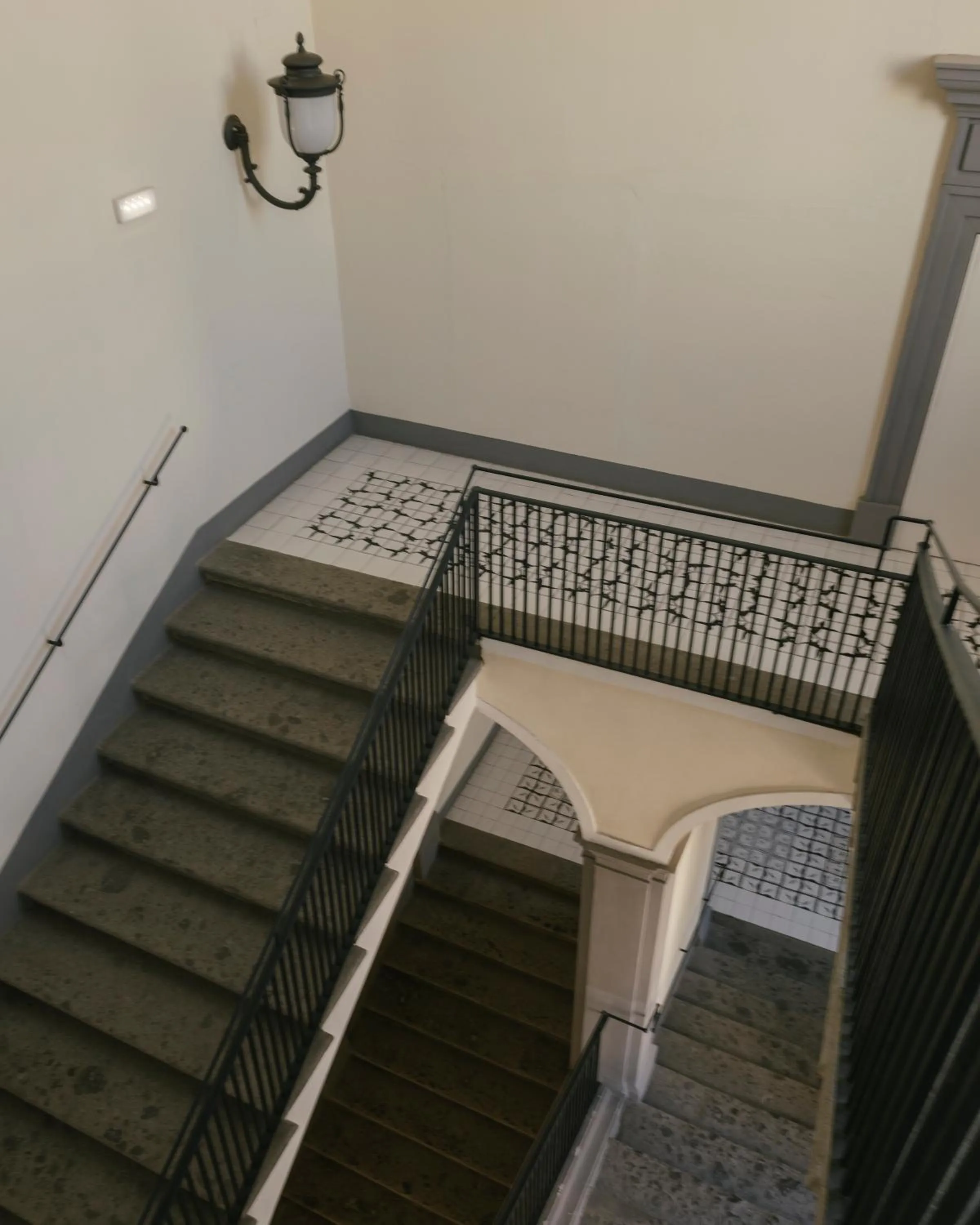 Inner courtyard view in Palazzo Caracciolo Naples