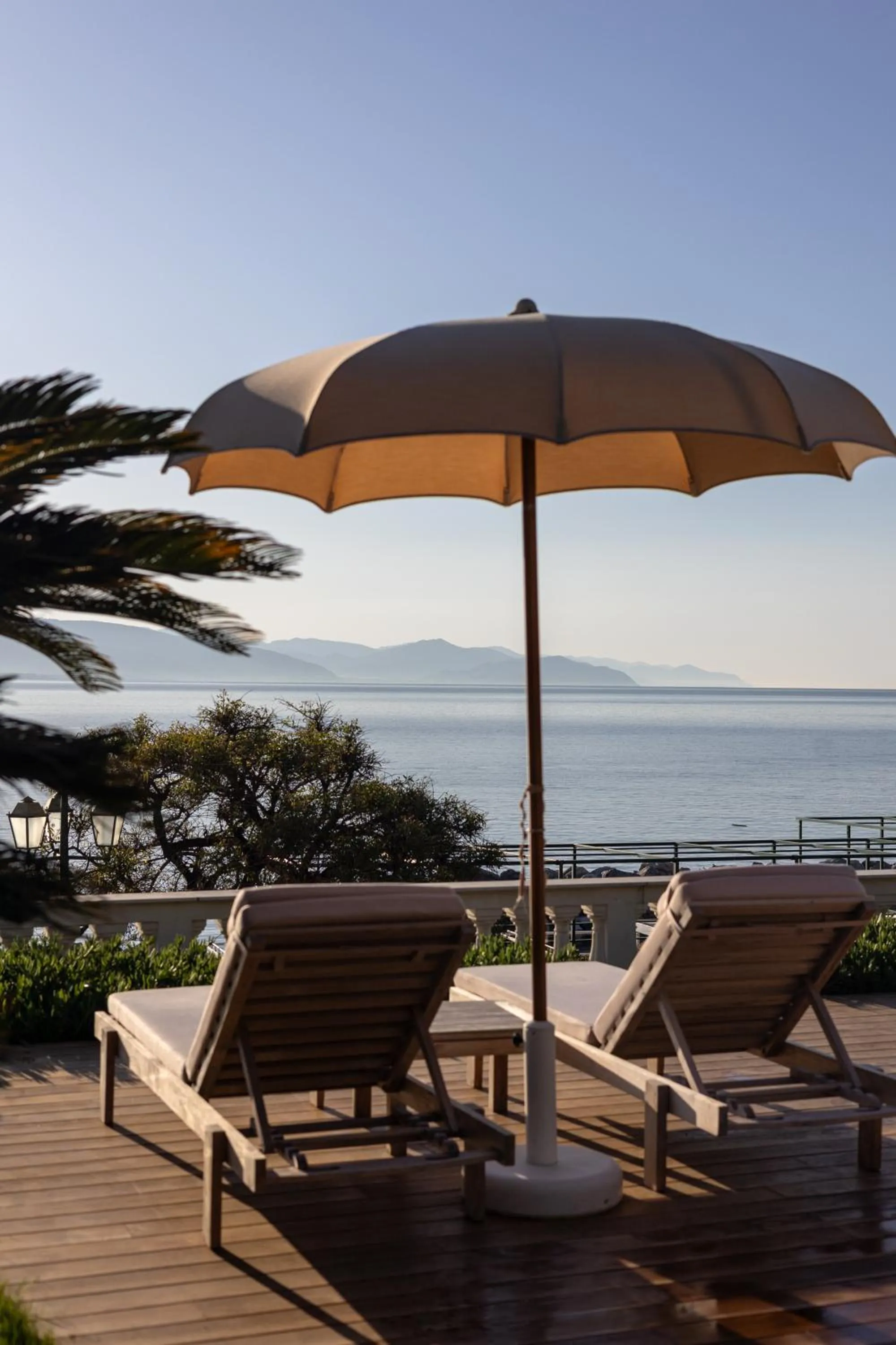 Pool view in Grand Hotel Miramare