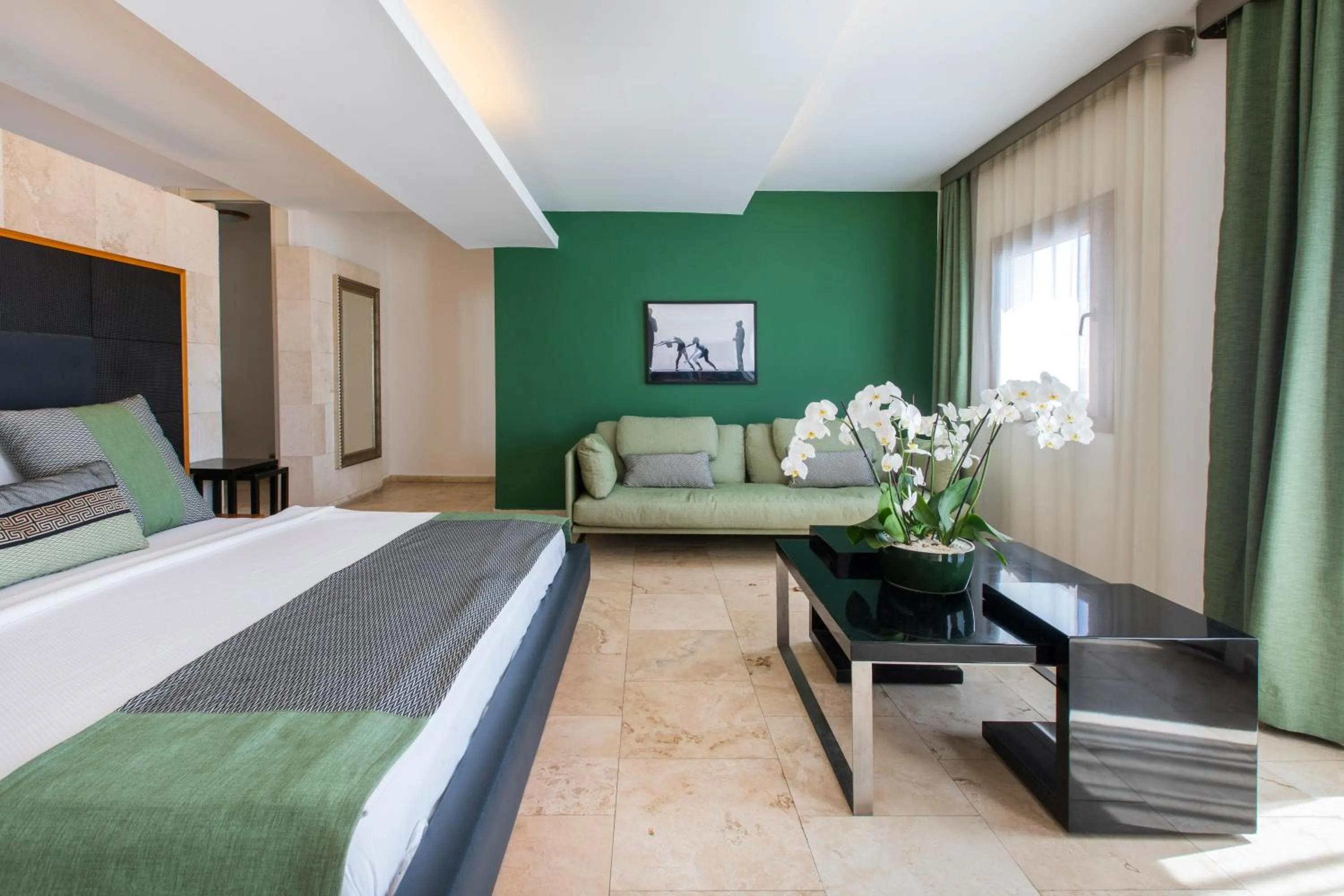 Bed in Manastir Hotel & Suites