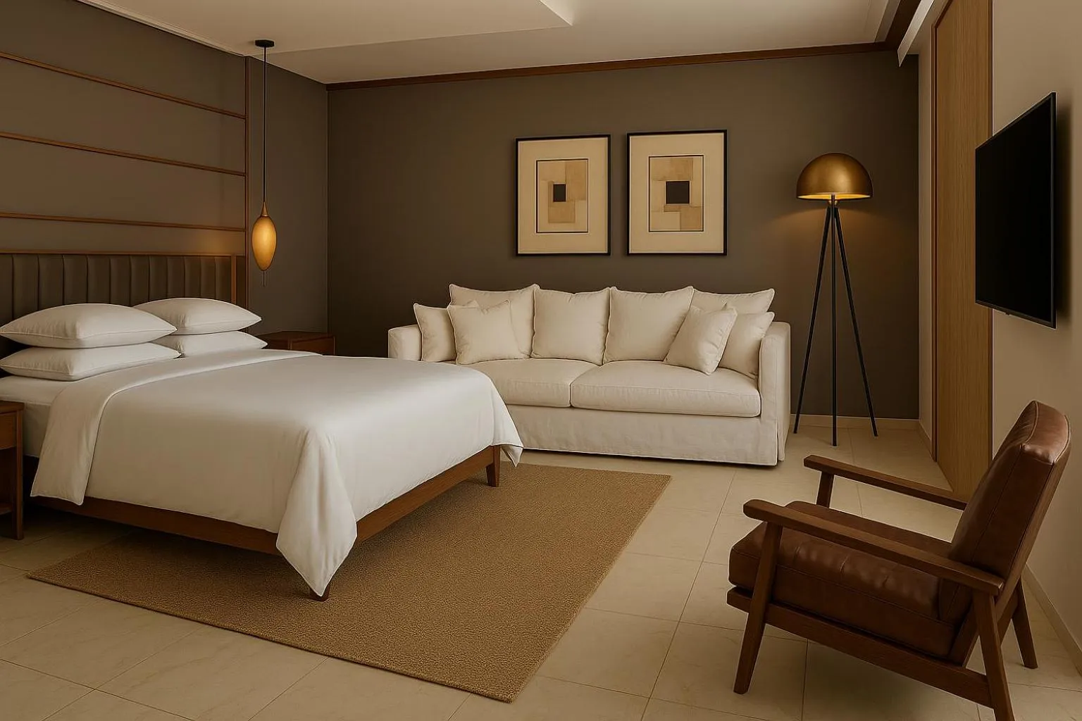 Bed in Sunrise Hotel