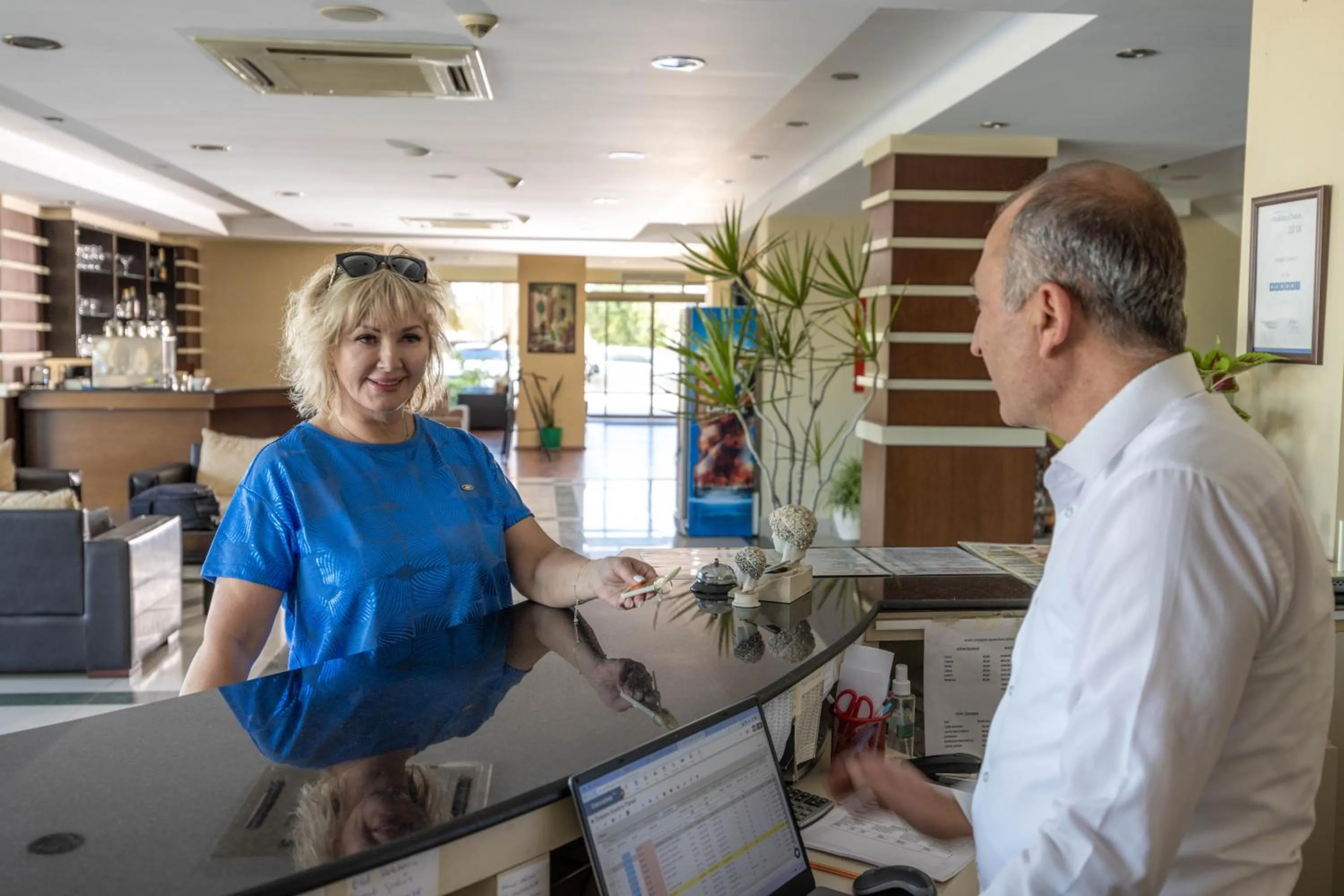 Lobby or reception in selin otel spa belek
