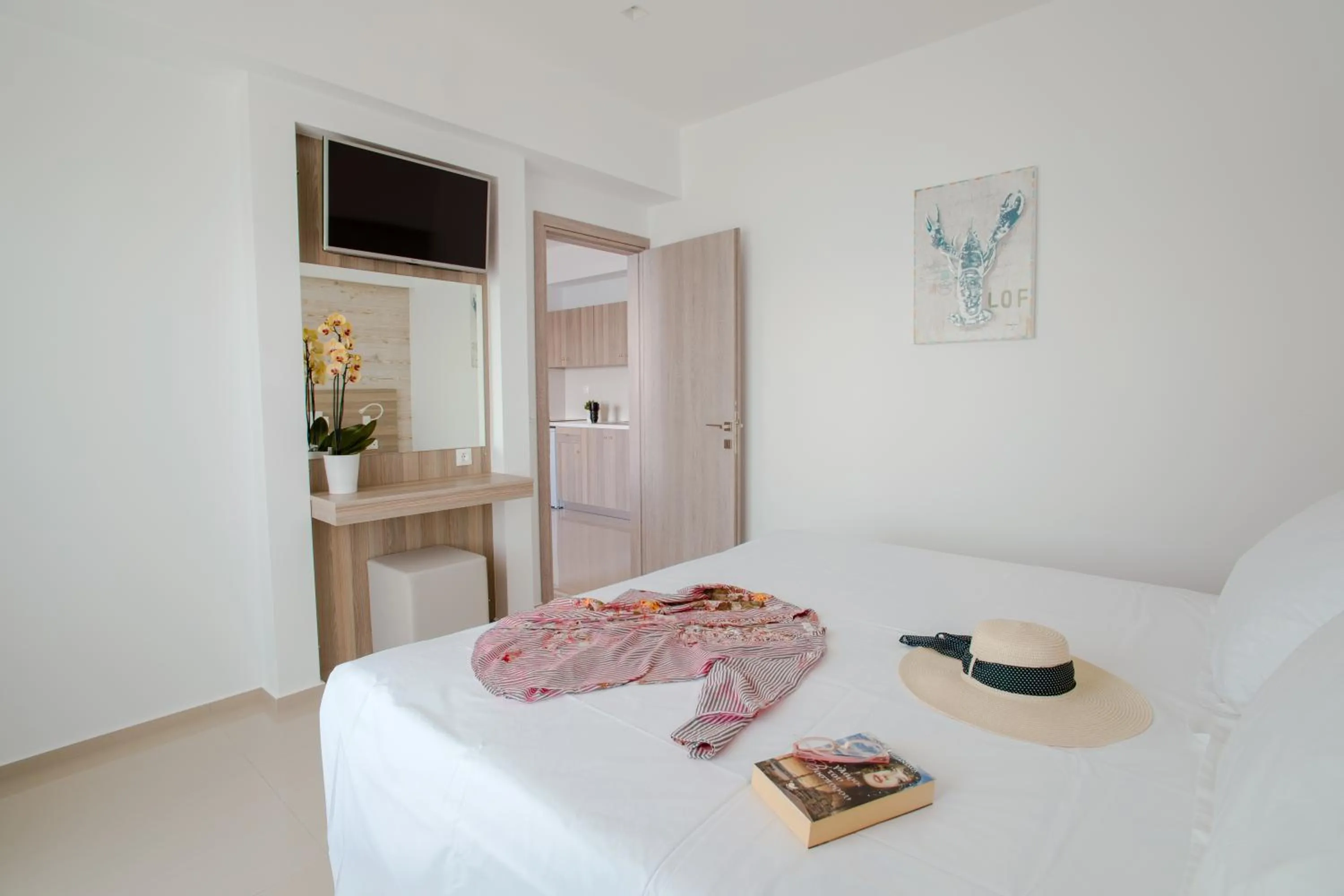 Balcony/Terrace, Bed in Orpheus Studios