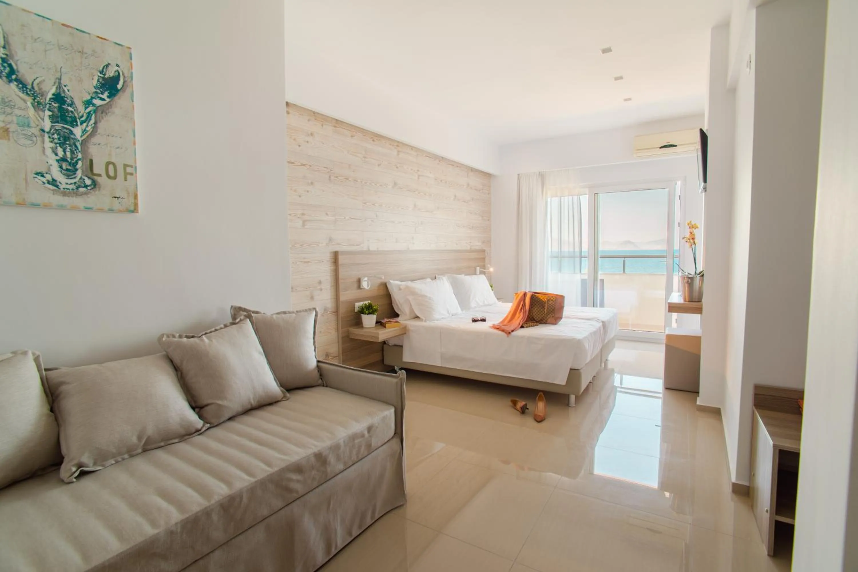 Balcony/Terrace, Bed in Orpheus Studios