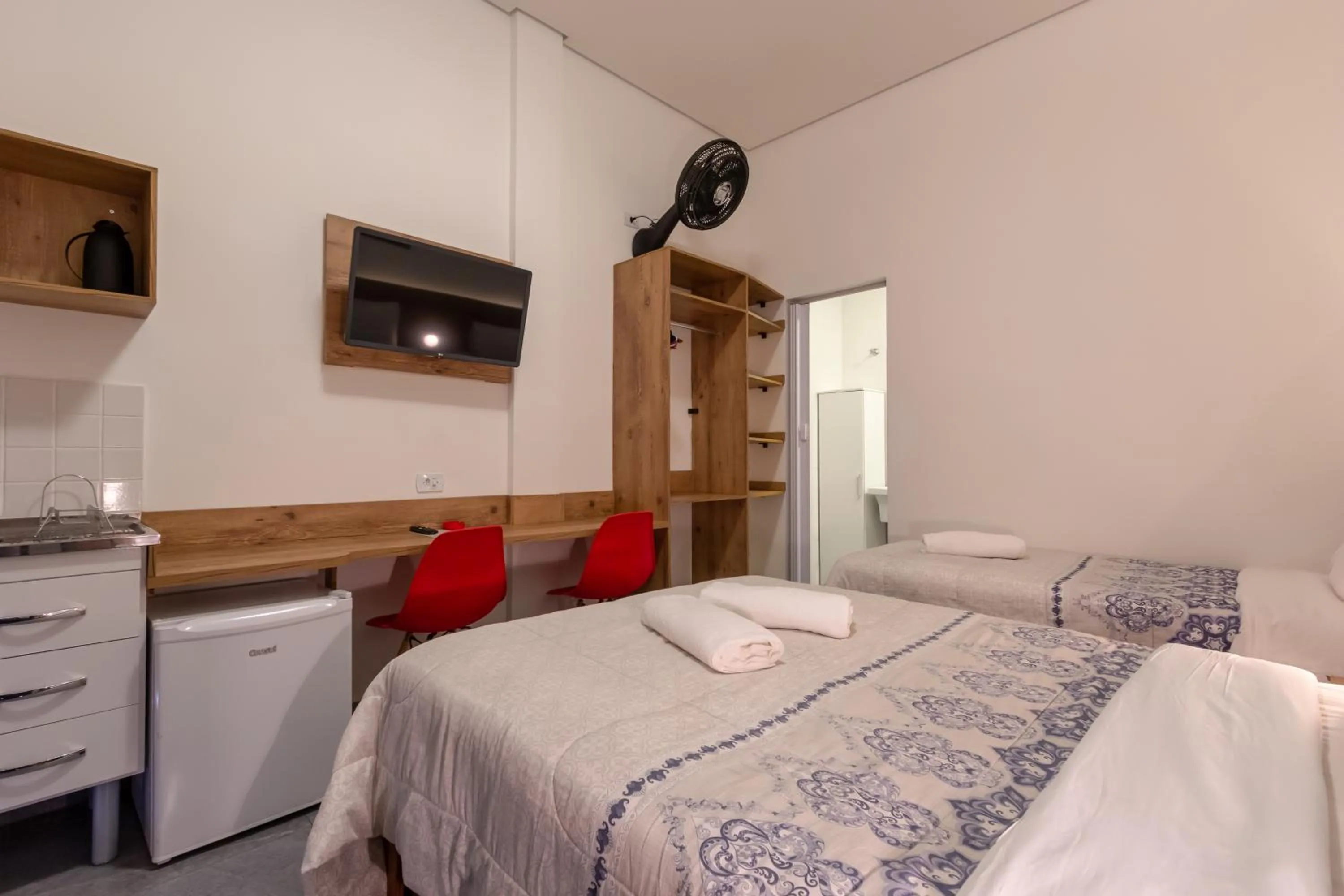 Bed in BH Studios Hotel Brás