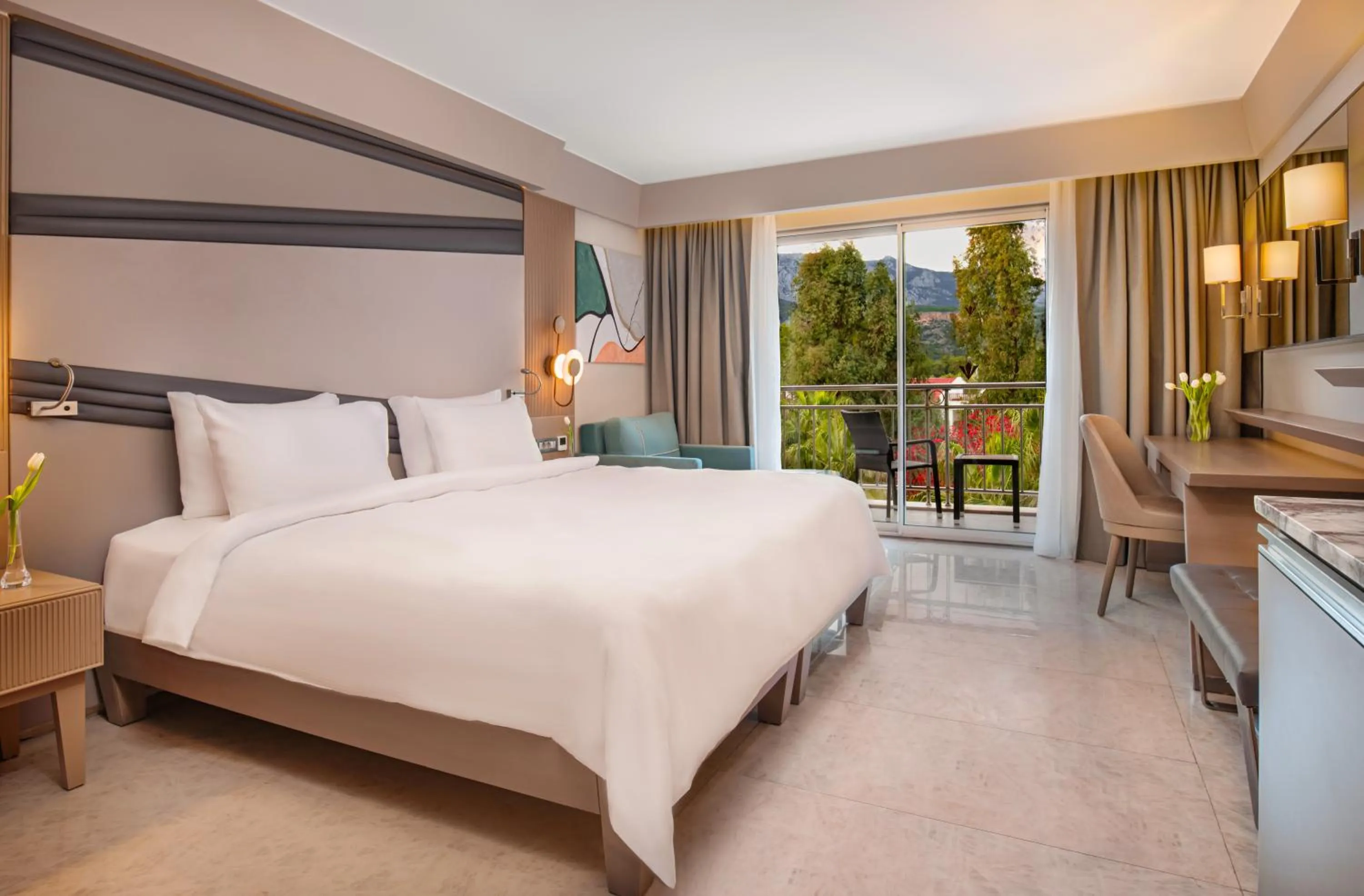 Bed in Rixos Premium Tekirova - The Land of Legends Access