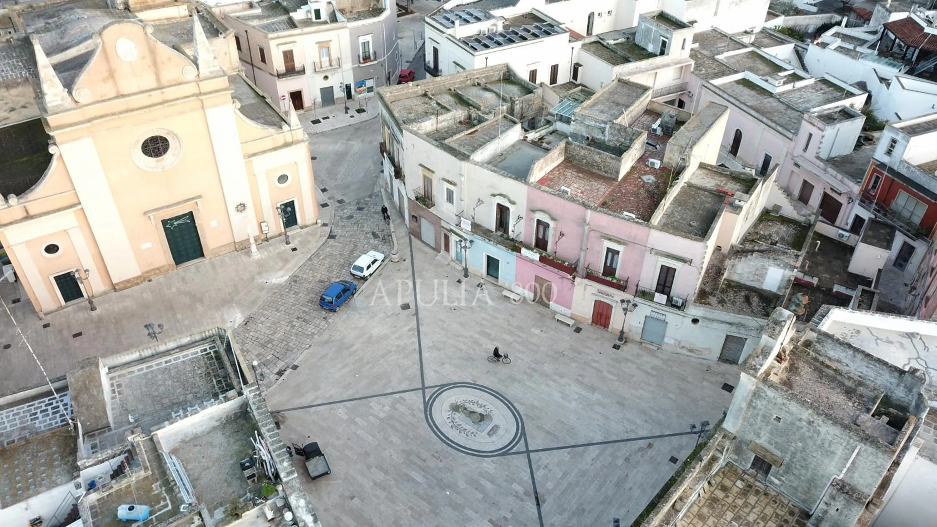 Bird's eye view in Apulia '800