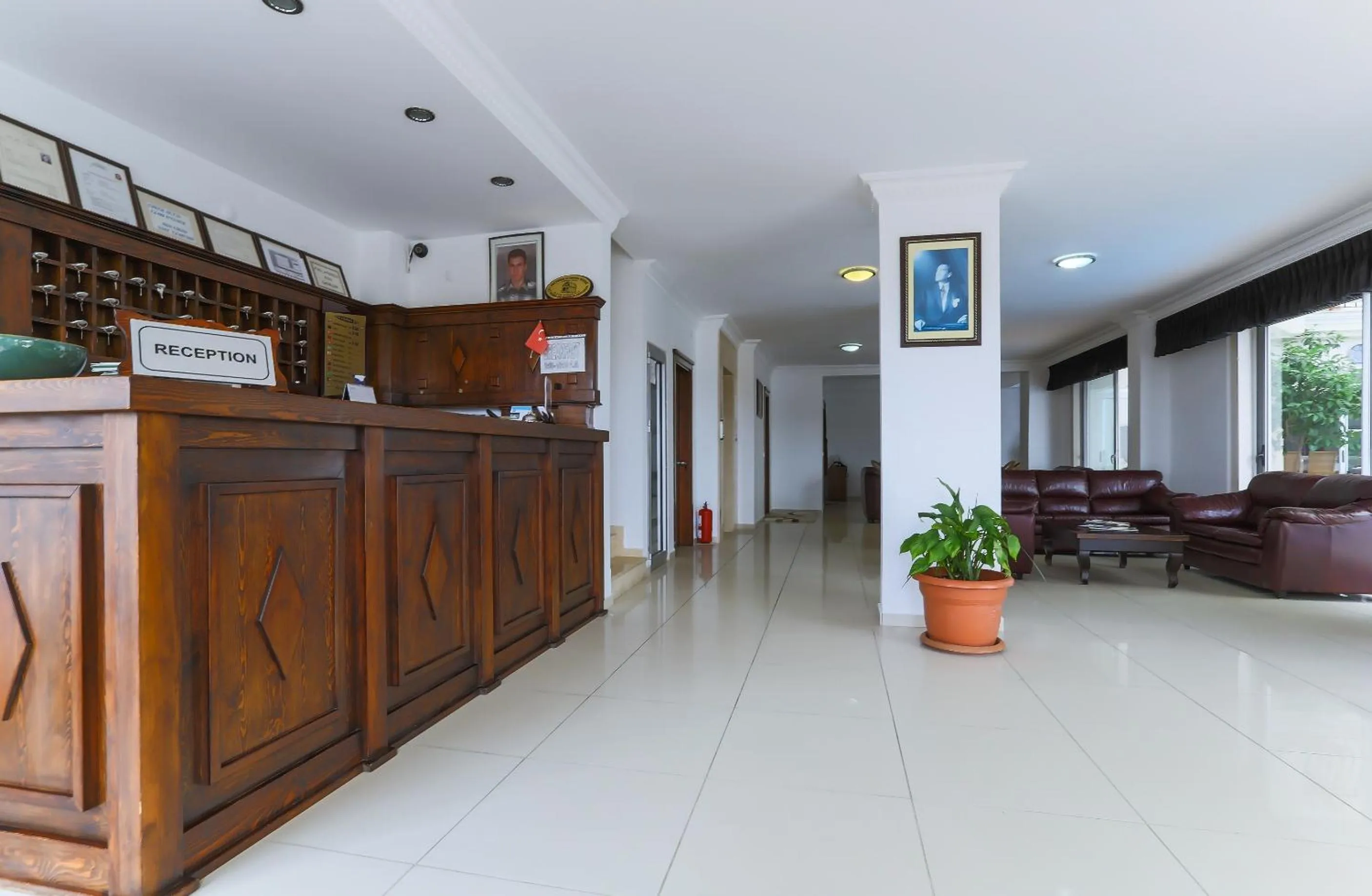 Lobby or reception in Belinda Hotel