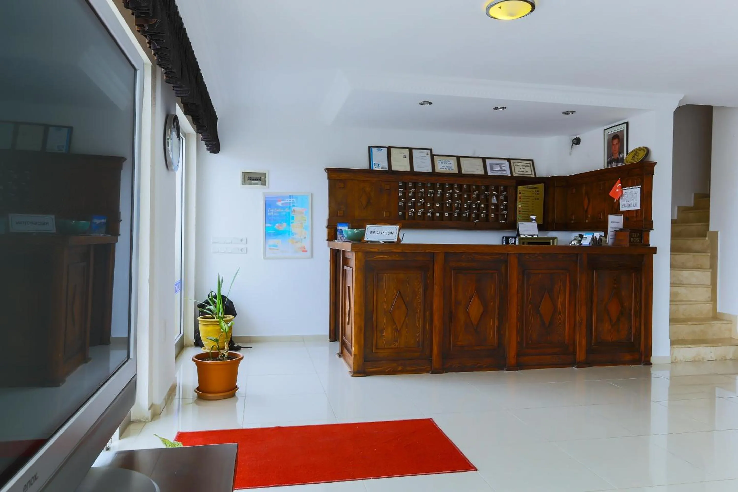 Lobby or reception in Belinda Hotel