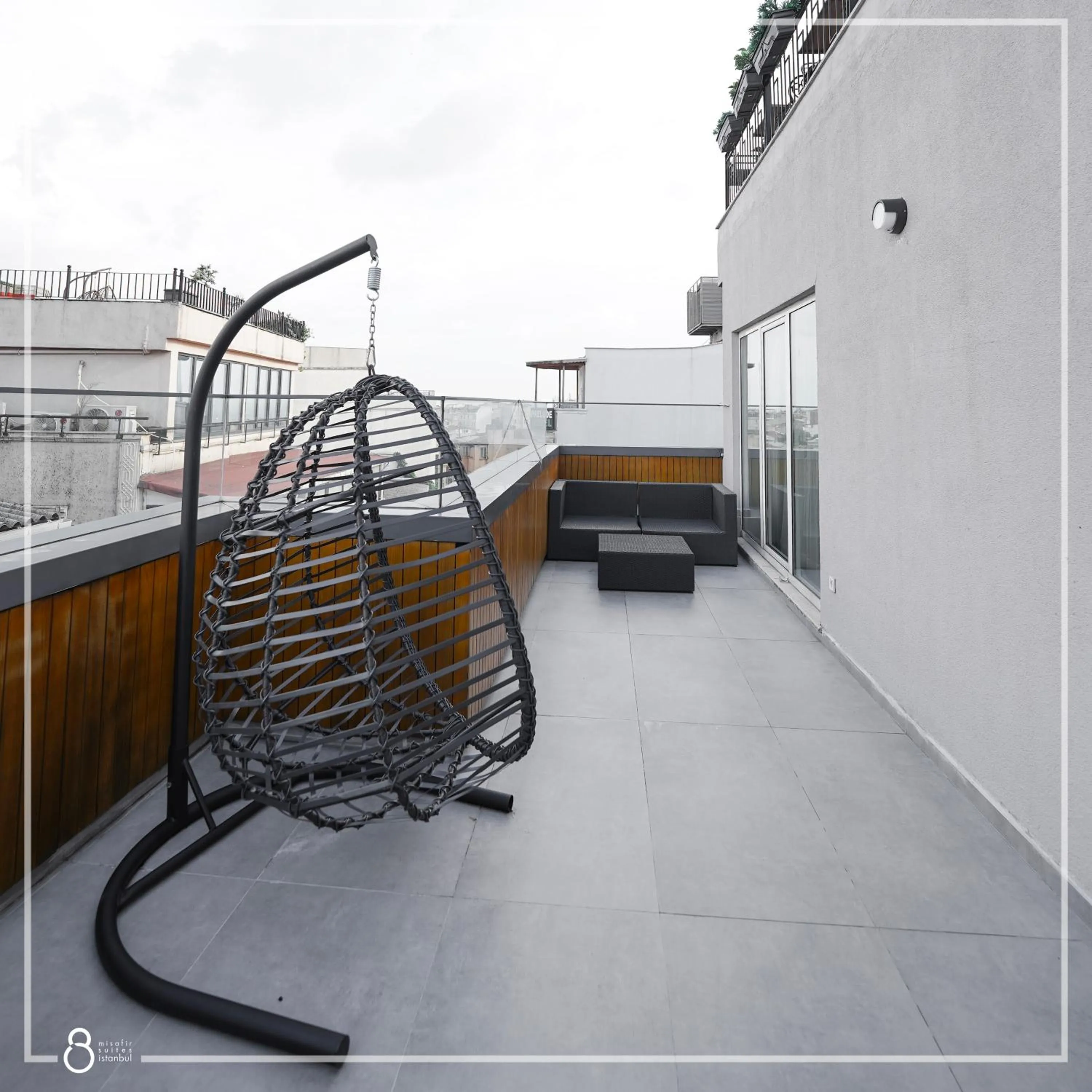 Balcony/Terrace in Misafir Suites 8 Istanbul
