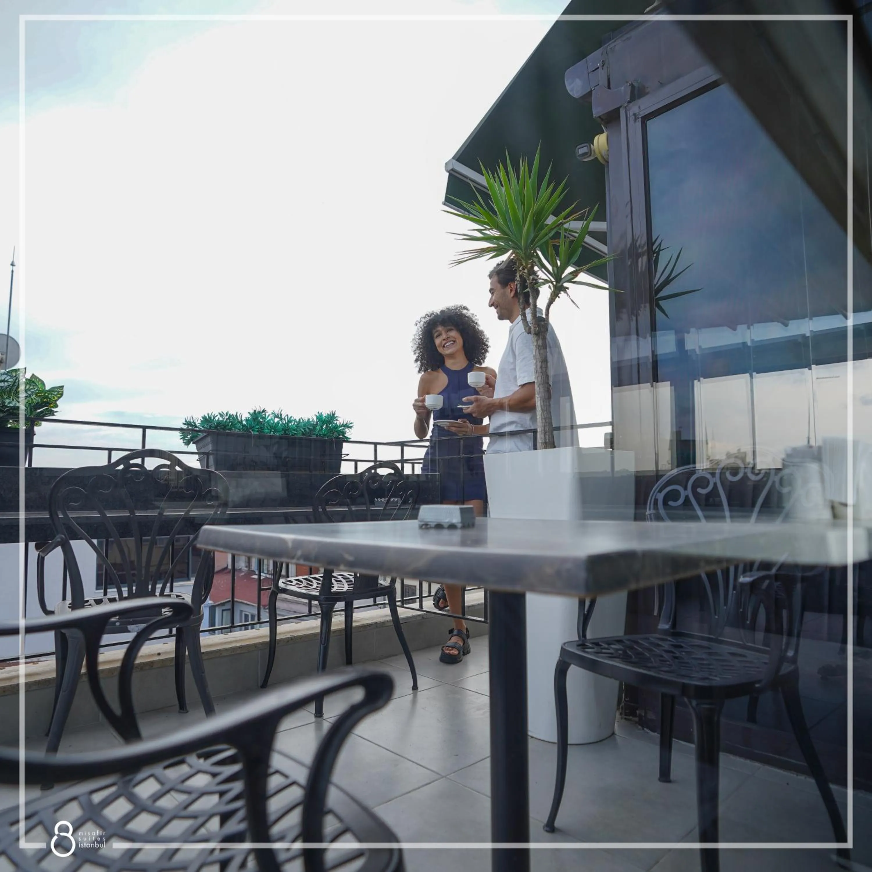 Balcony/Terrace in Misafir Suites 8 Istanbul