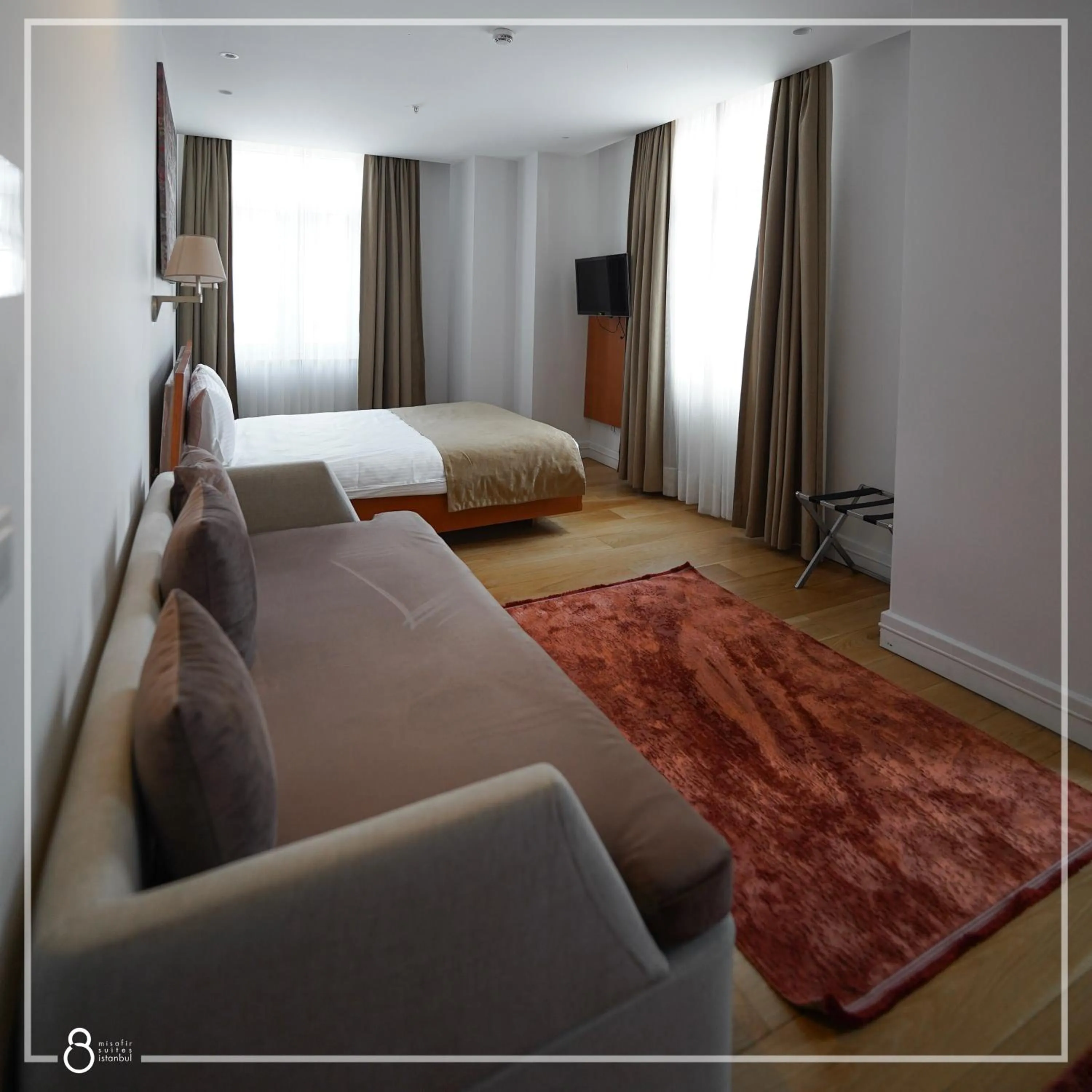 TV and multimedia, Bed in Misafir Suites 8 Istanbul