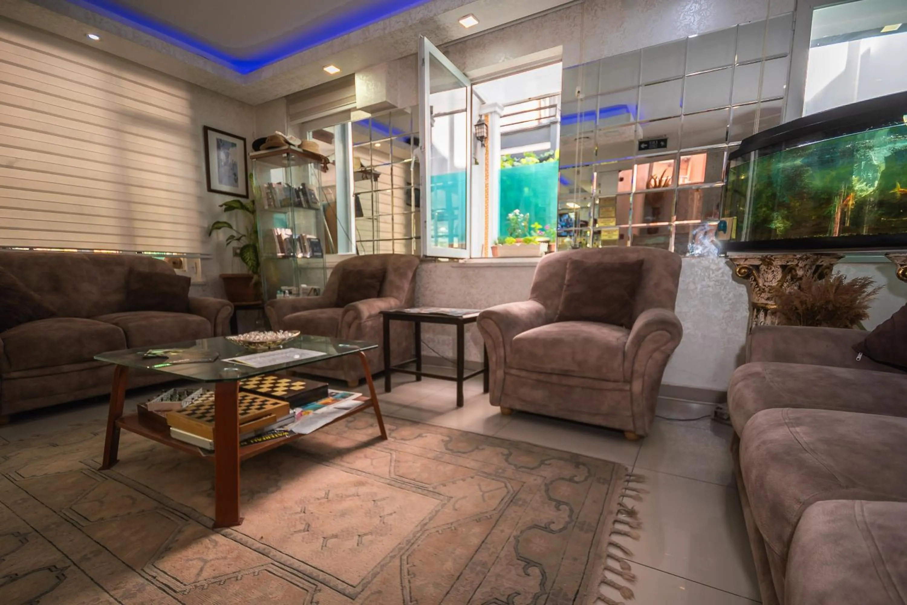 Lobby or reception in Behram Hotel