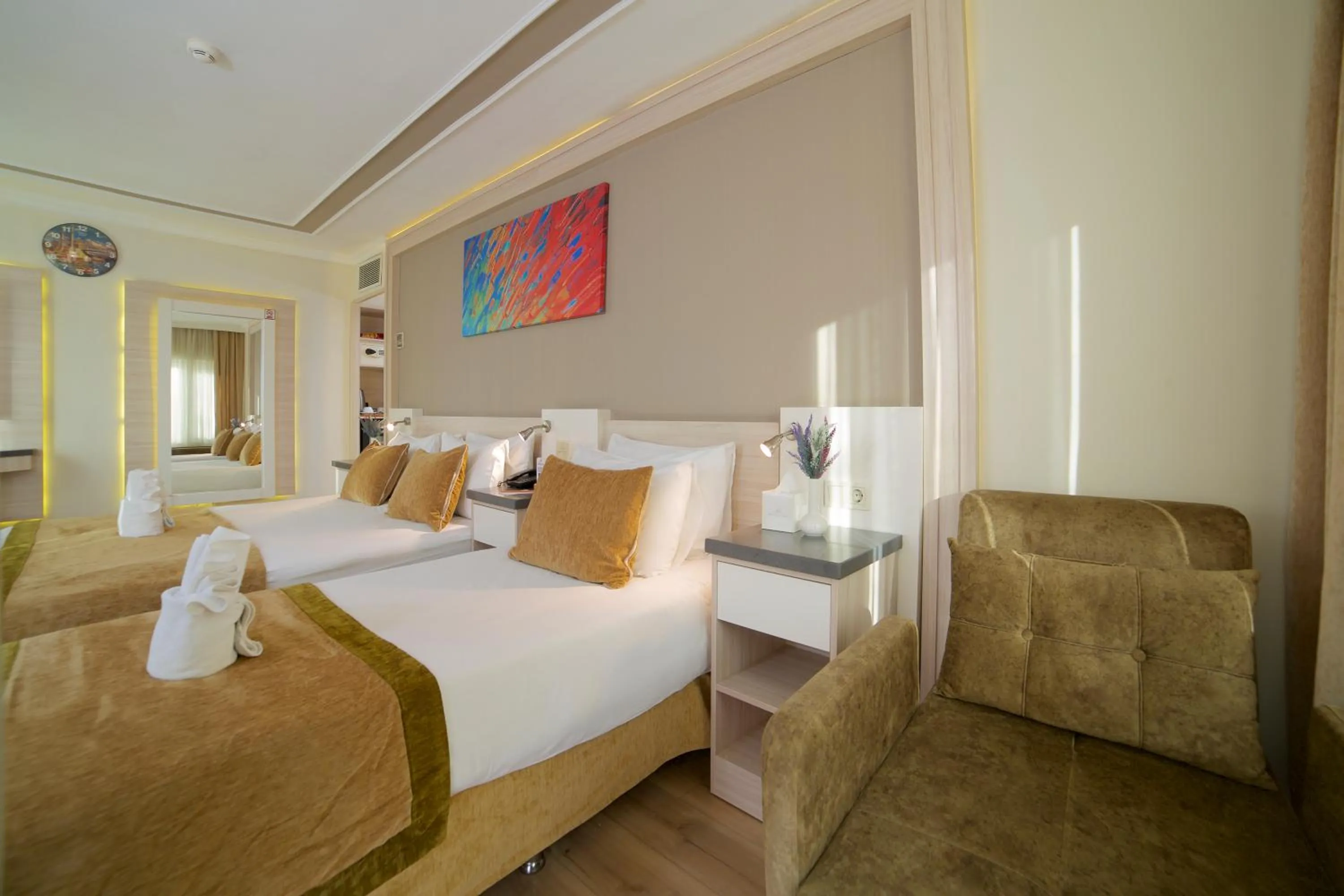 Photo of the whole room, Bed in Hotel Bulvar Palas