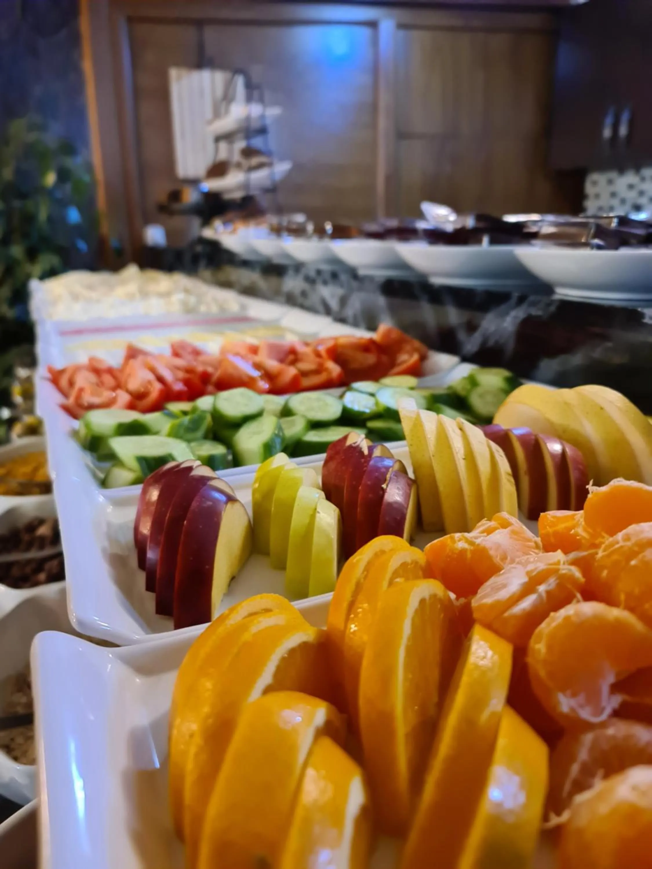 Buffet breakfast in Oceans 7 Hotel